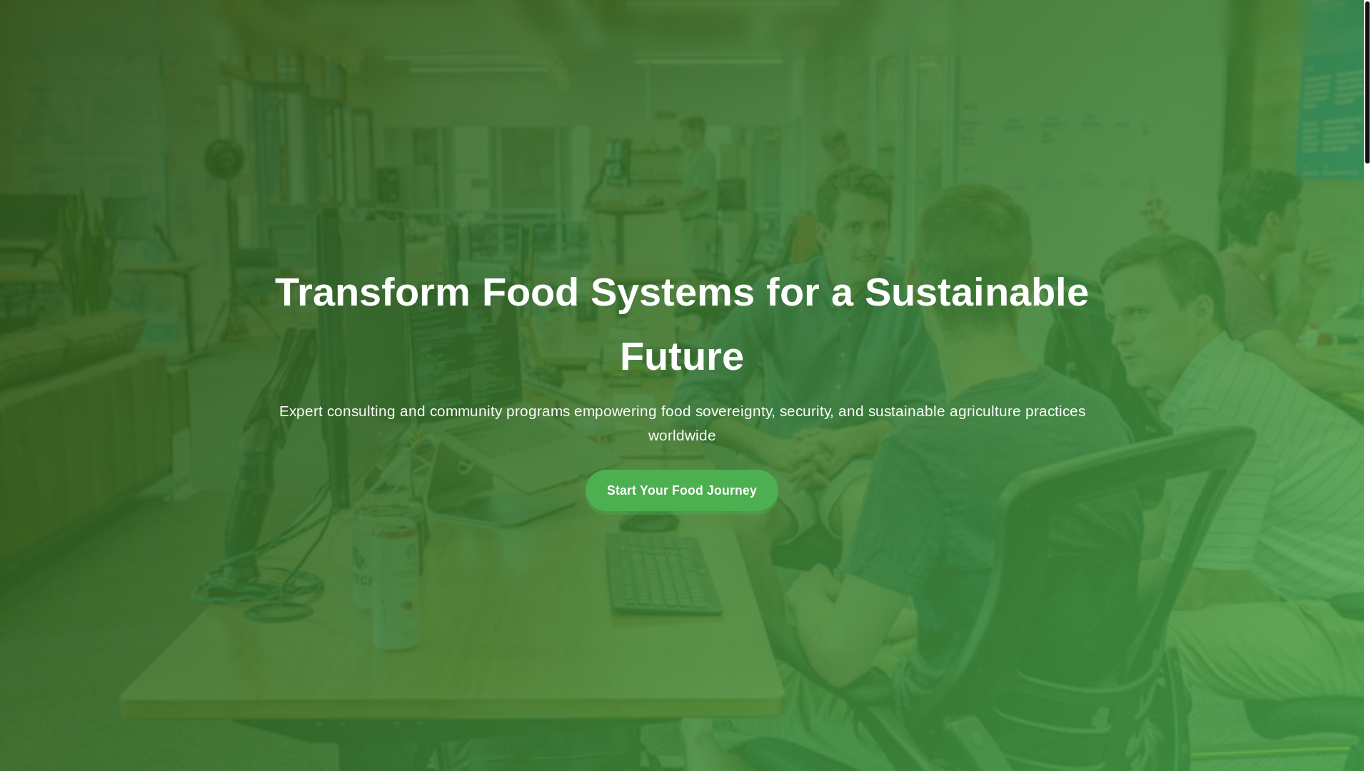 website screenshot of https://foodsovereignty.click/