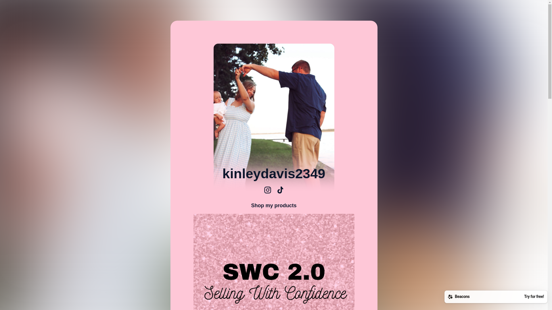 website screenshot of https://kinleydavis2349.store/