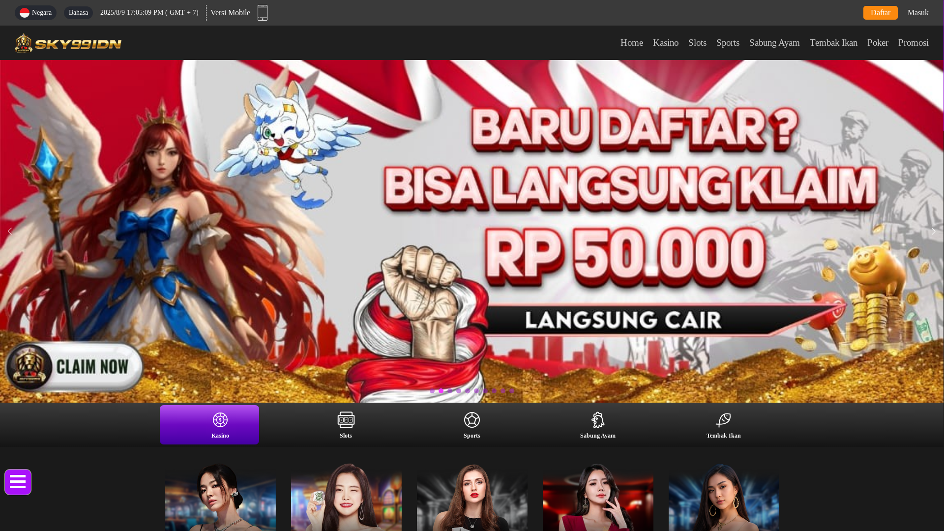 website screenshot of https://sky99terbang.store/
