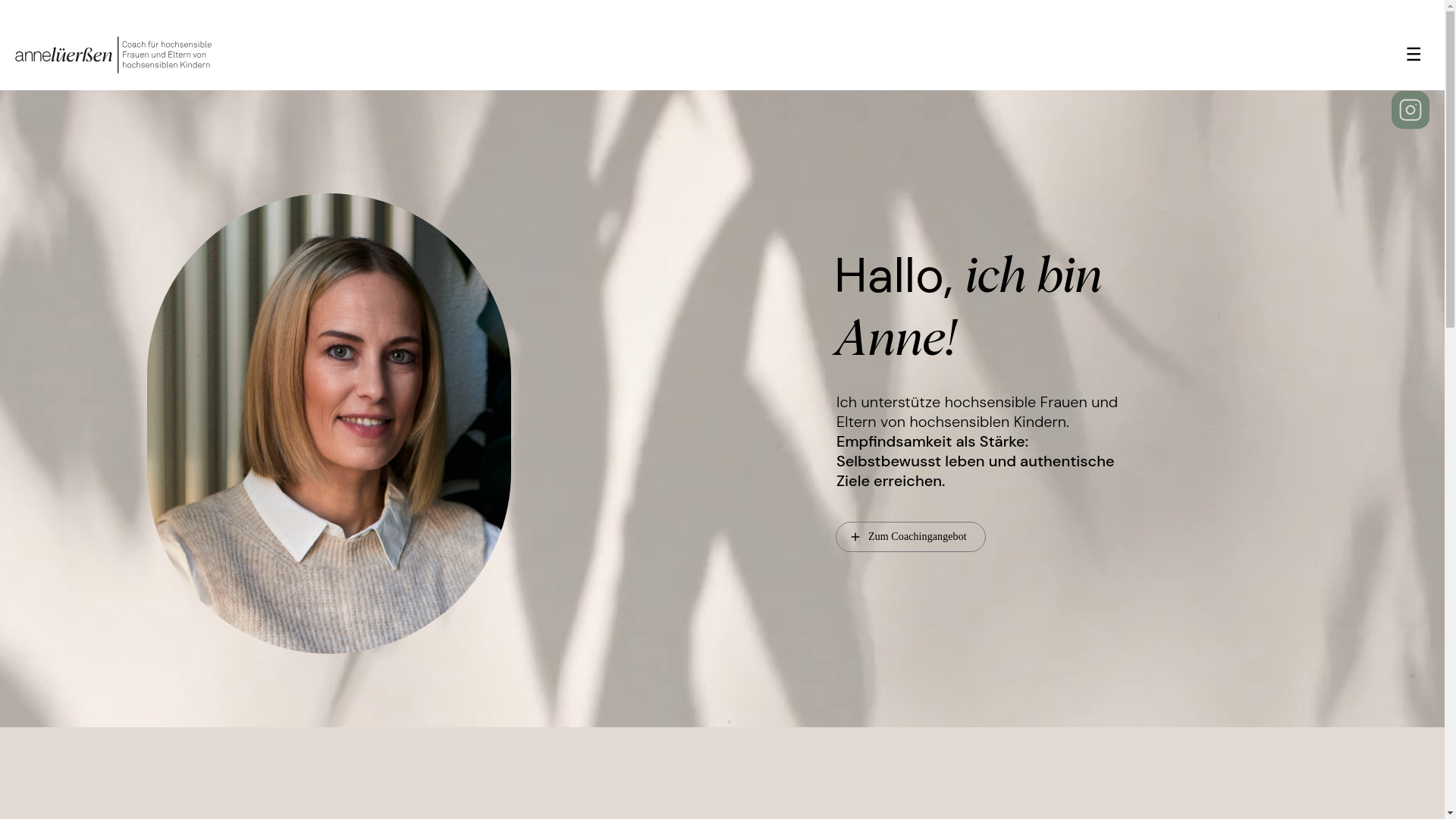 website screenshot of https://anne-coaching2025.pages.dev/