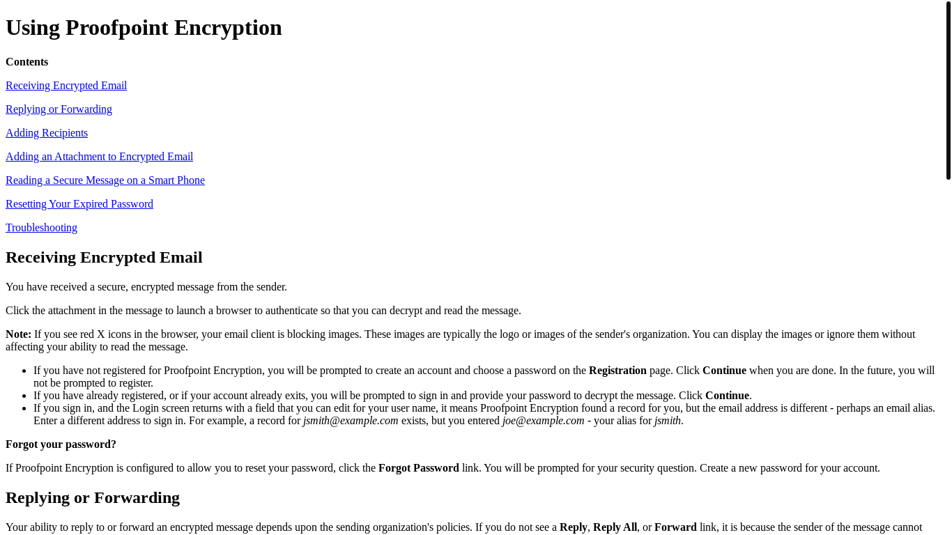 website screenshot of https://securedmail.cna.com/securereader/help.jsf?lang=enus