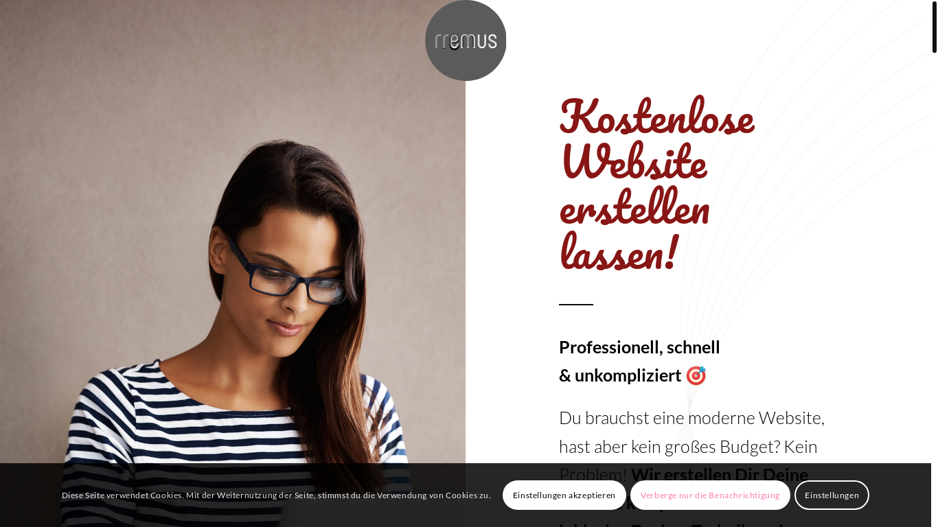 website screenshot of https://webdesign-kostenlos.com/