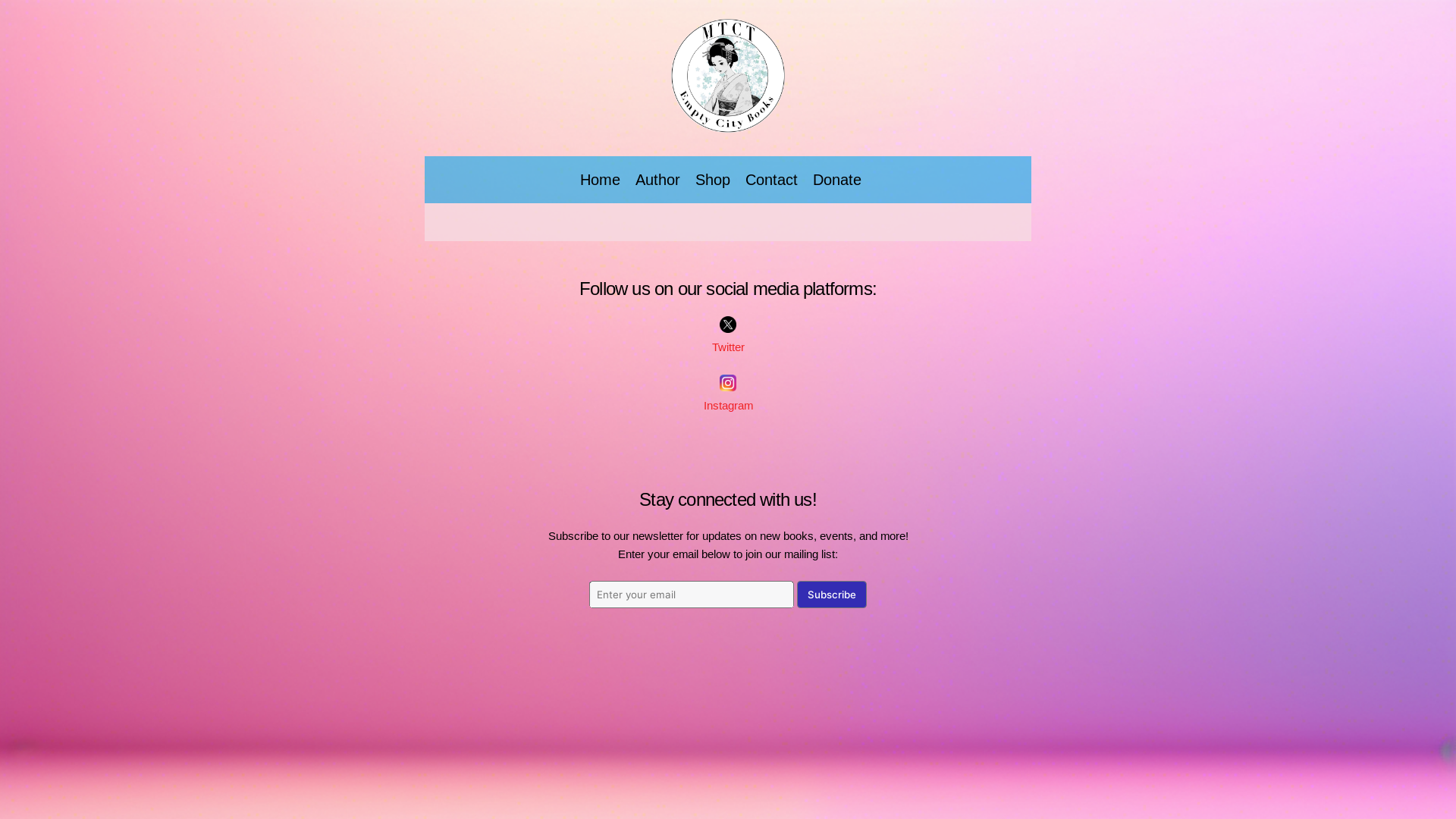 website screenshot of https://emptycitybooks.pages.dev/
