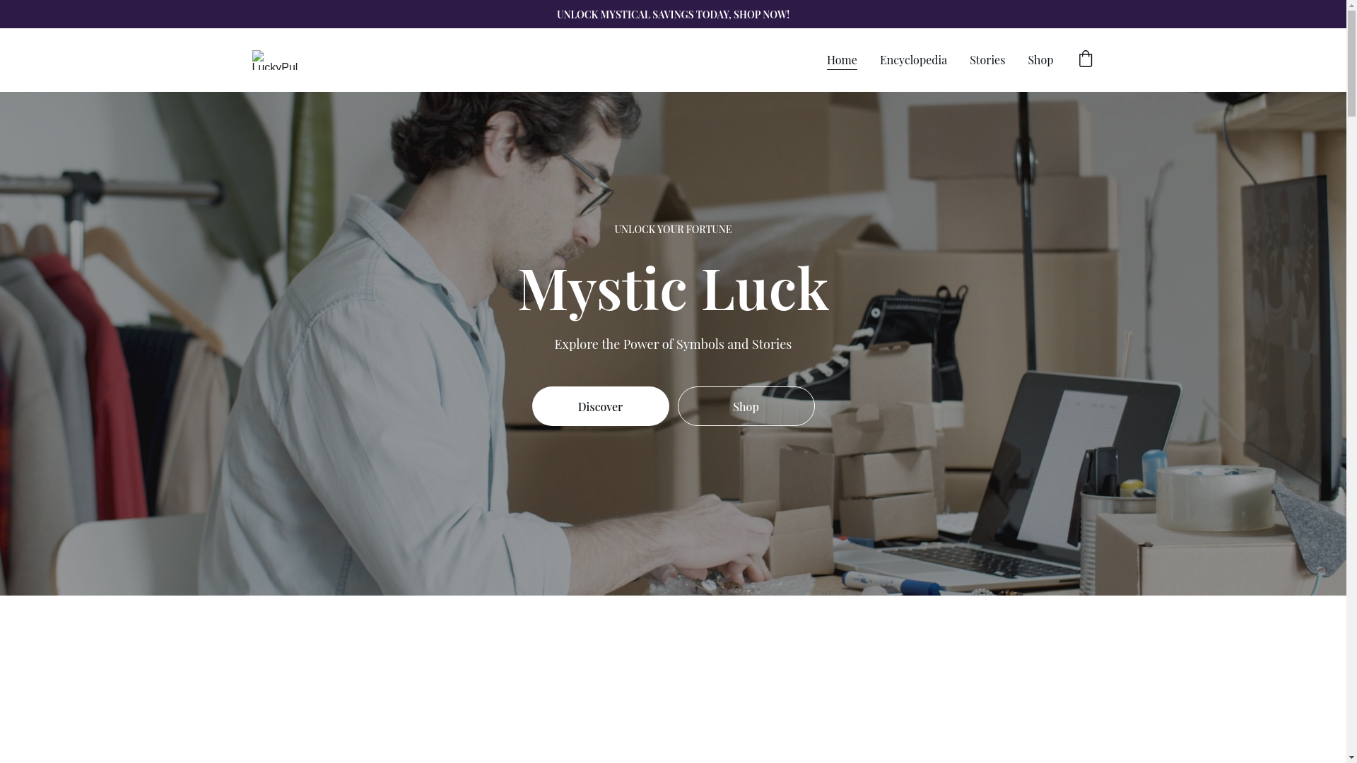website screenshot of https://griffinlucky.com/
