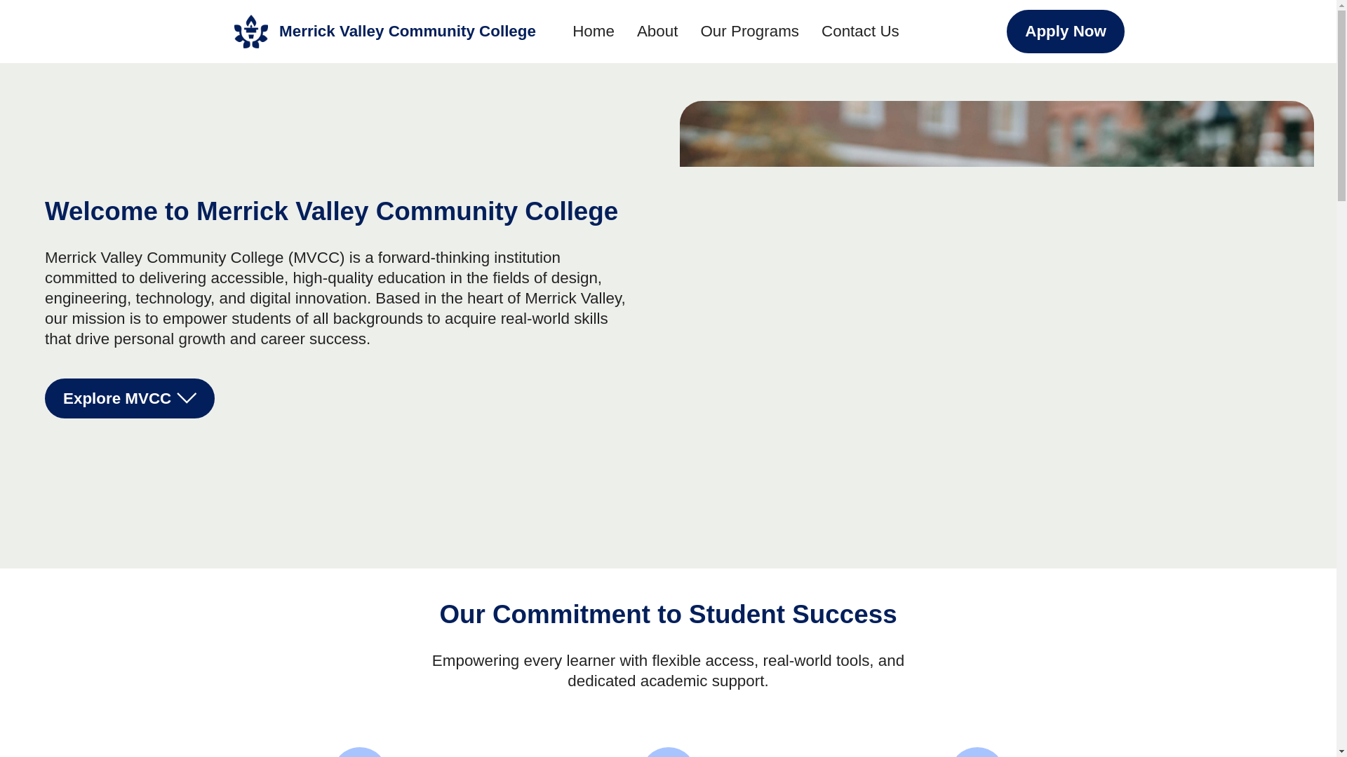 website screenshot of https://merrickvalleycc.org/
