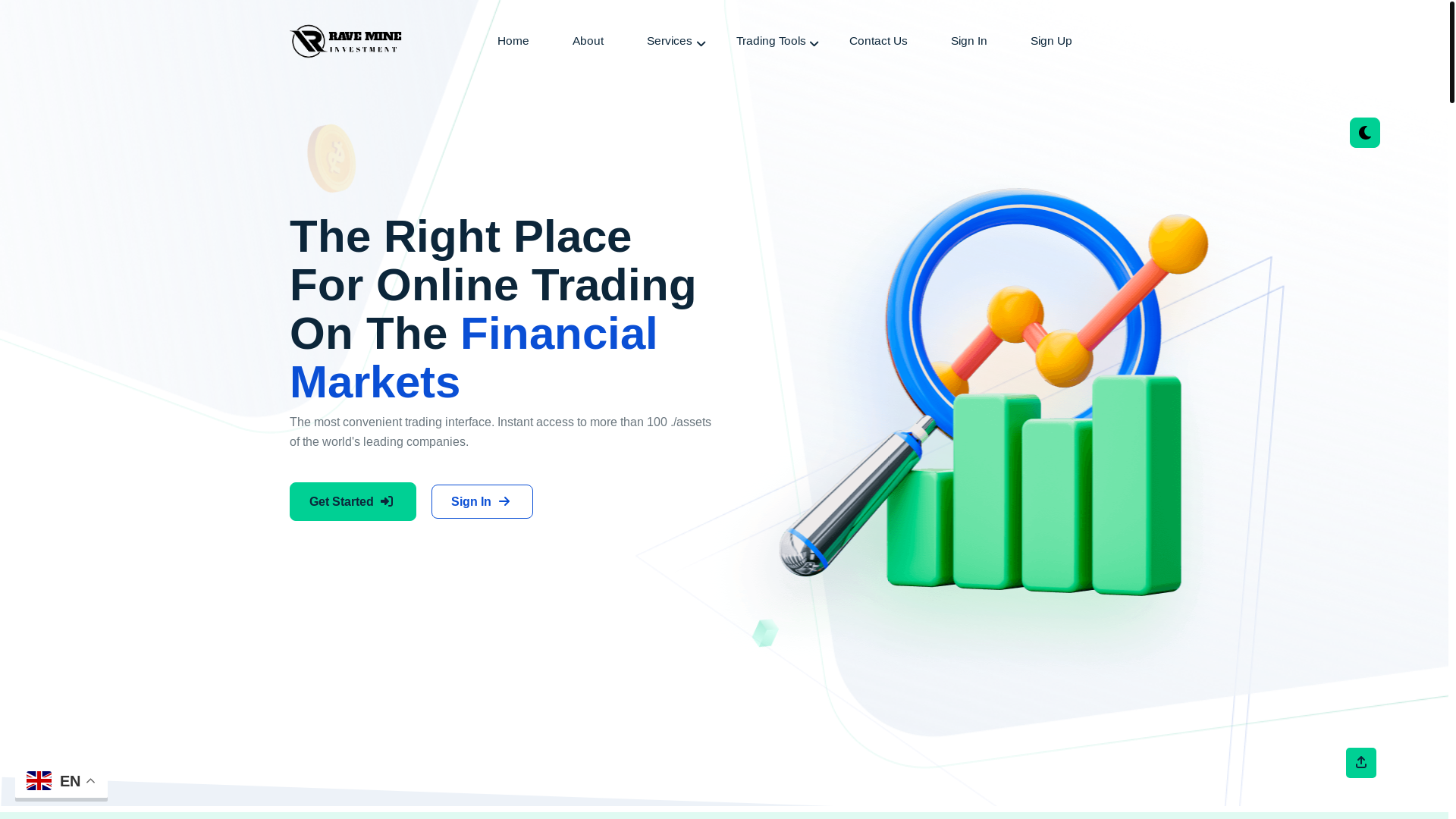 website screenshot of https://ravemine.com/