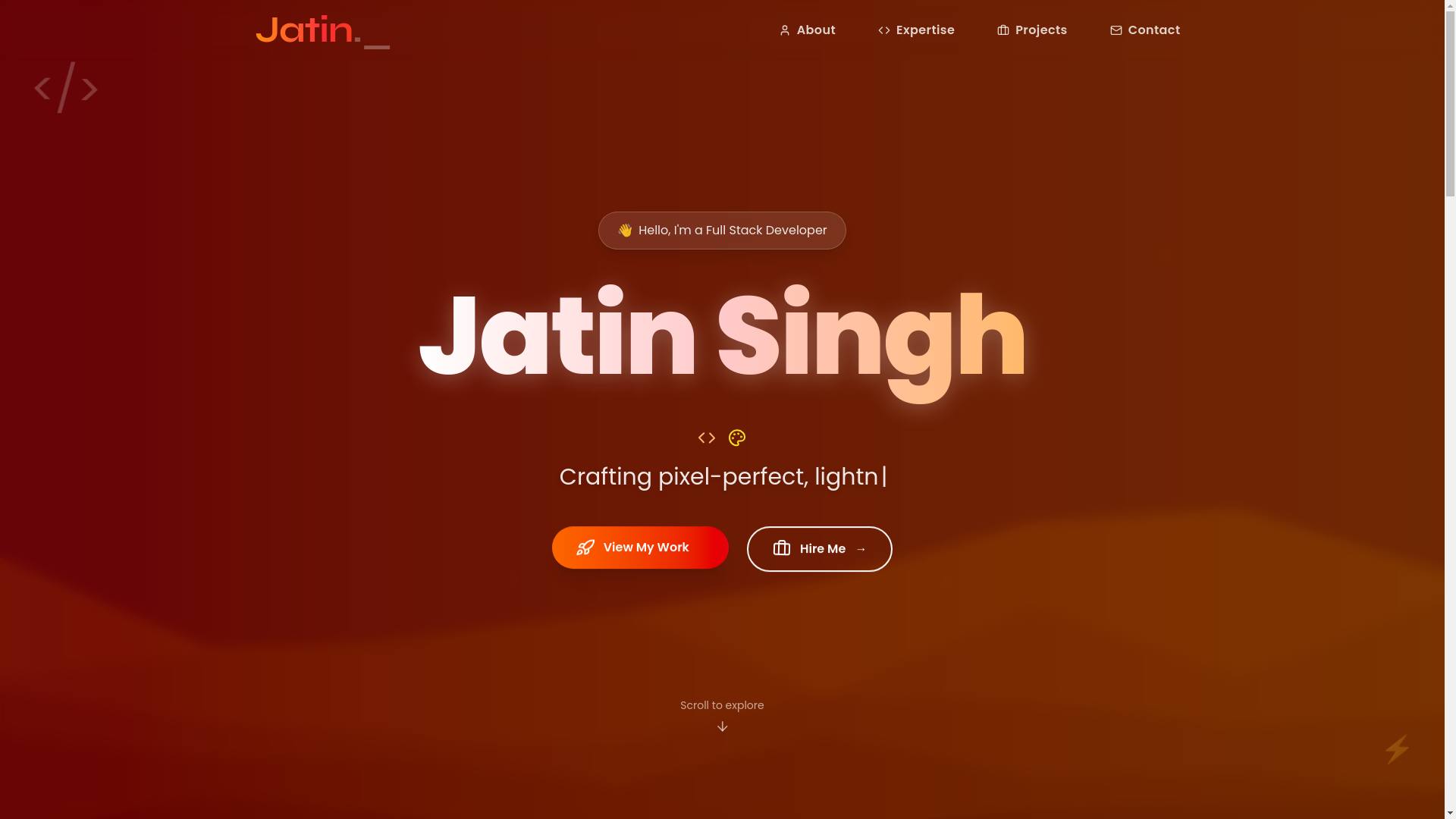 website screenshot of https://jatinsinghdev.info/