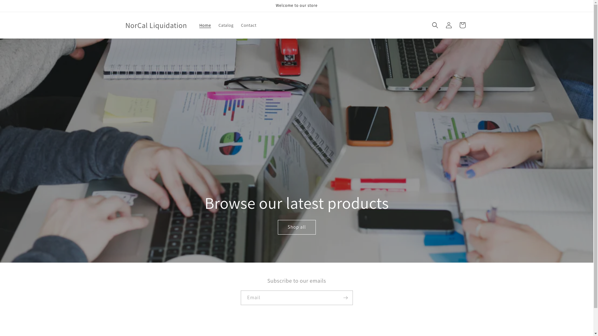 website screenshot of https://norcalliquidation.com/