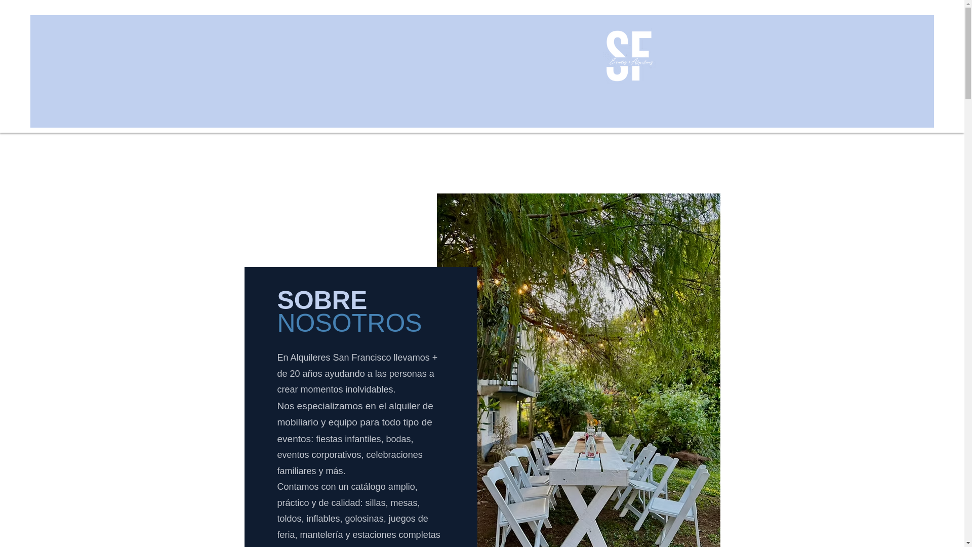 website screenshot of https://alquileresanfrancisco.net/
