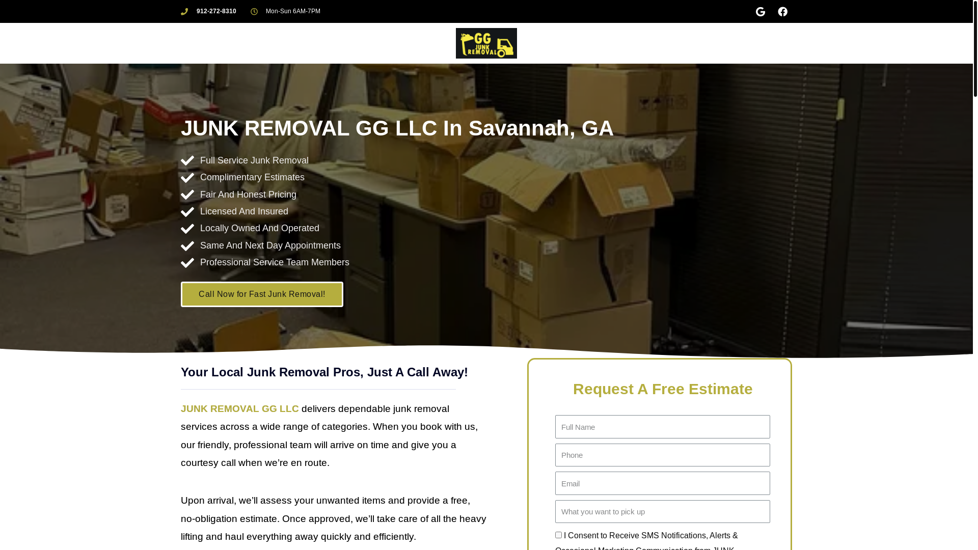 website screenshot of https://oncalljunkhaulllc.site/