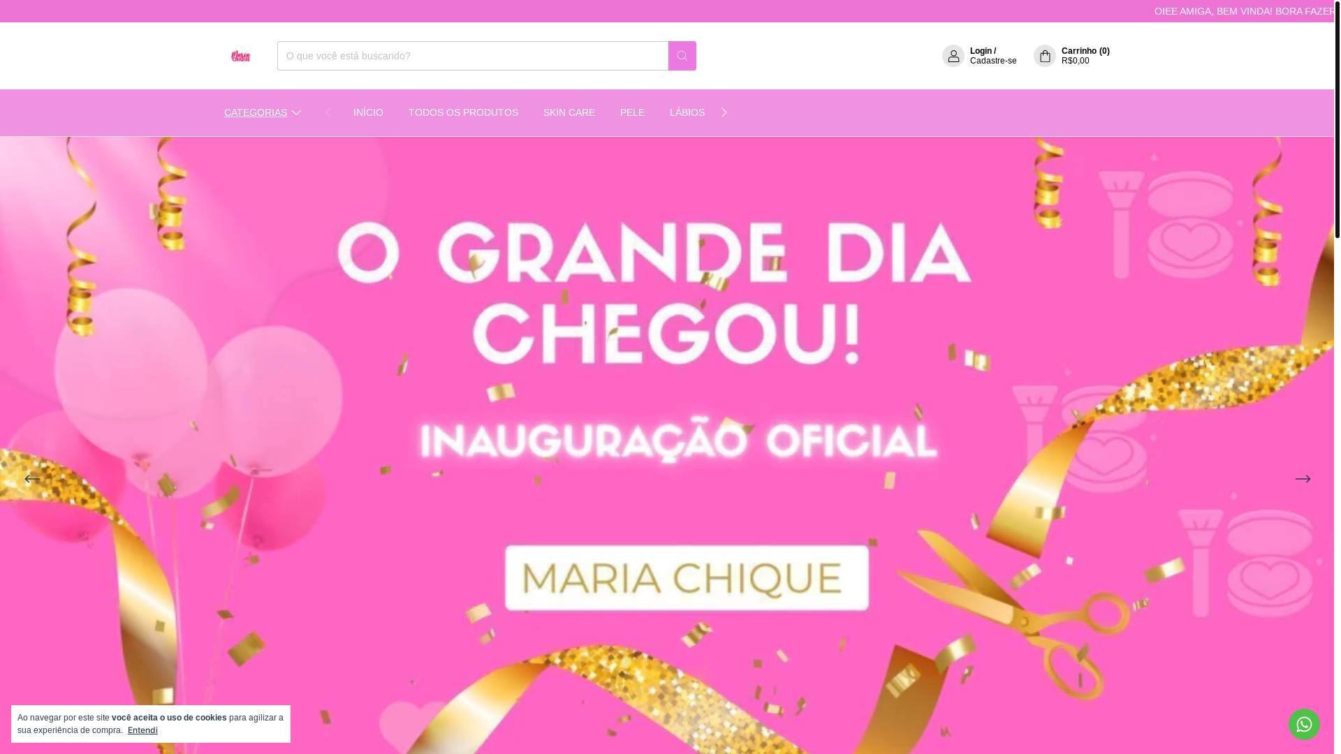 website screenshot of https://mariachiquemake.com.br/