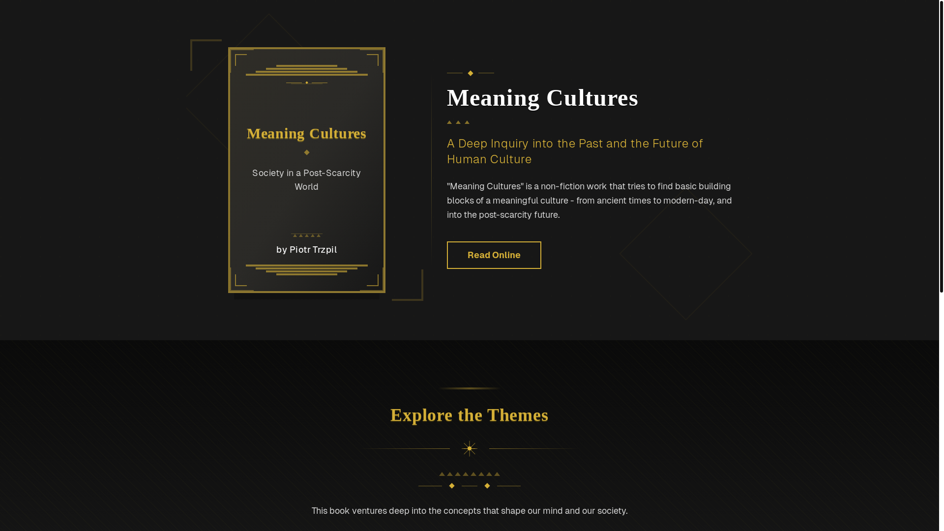 website screenshot of https://craft-of-meaning.art/