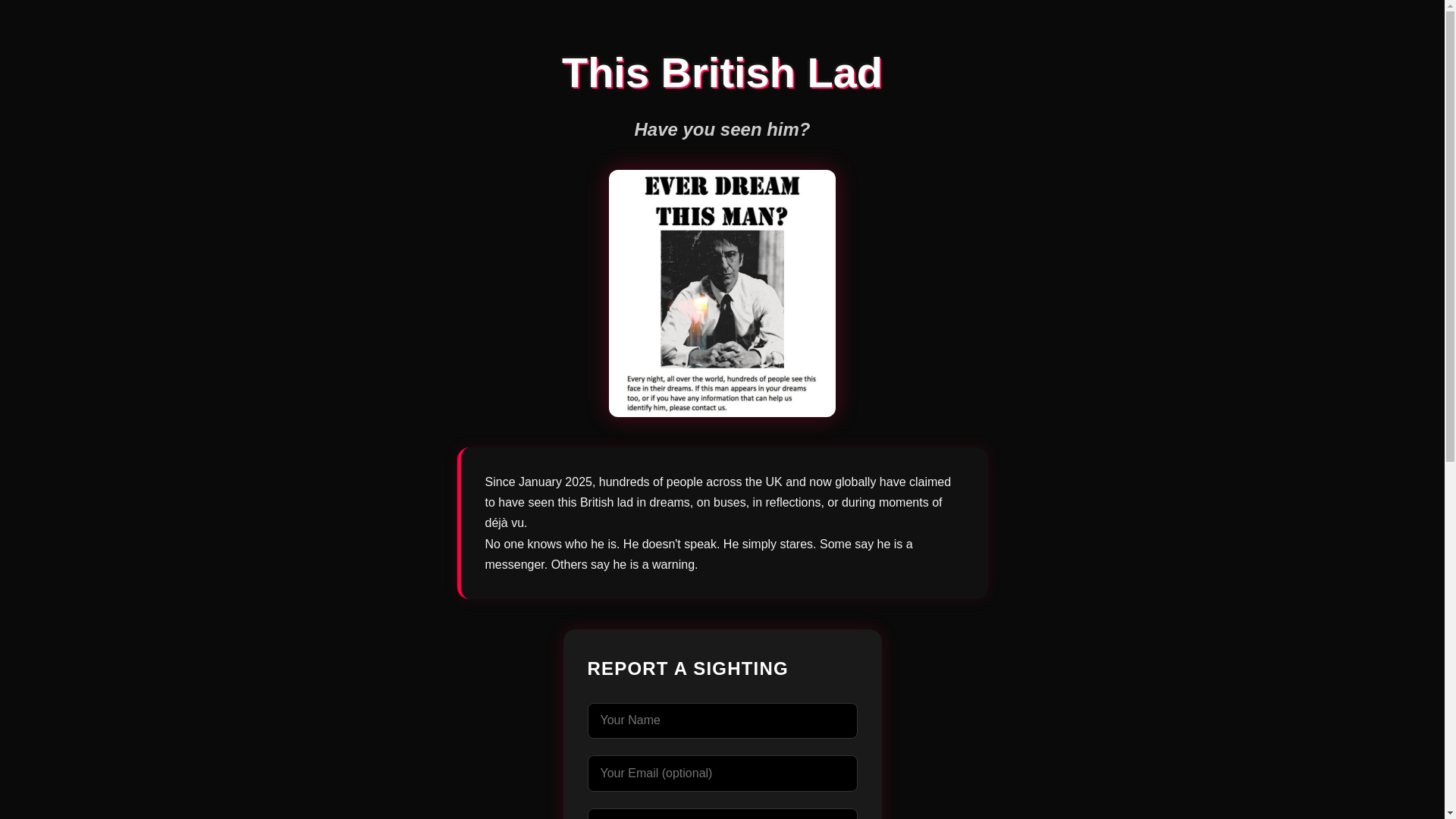 website screenshot of https://thisbritishlad.info/