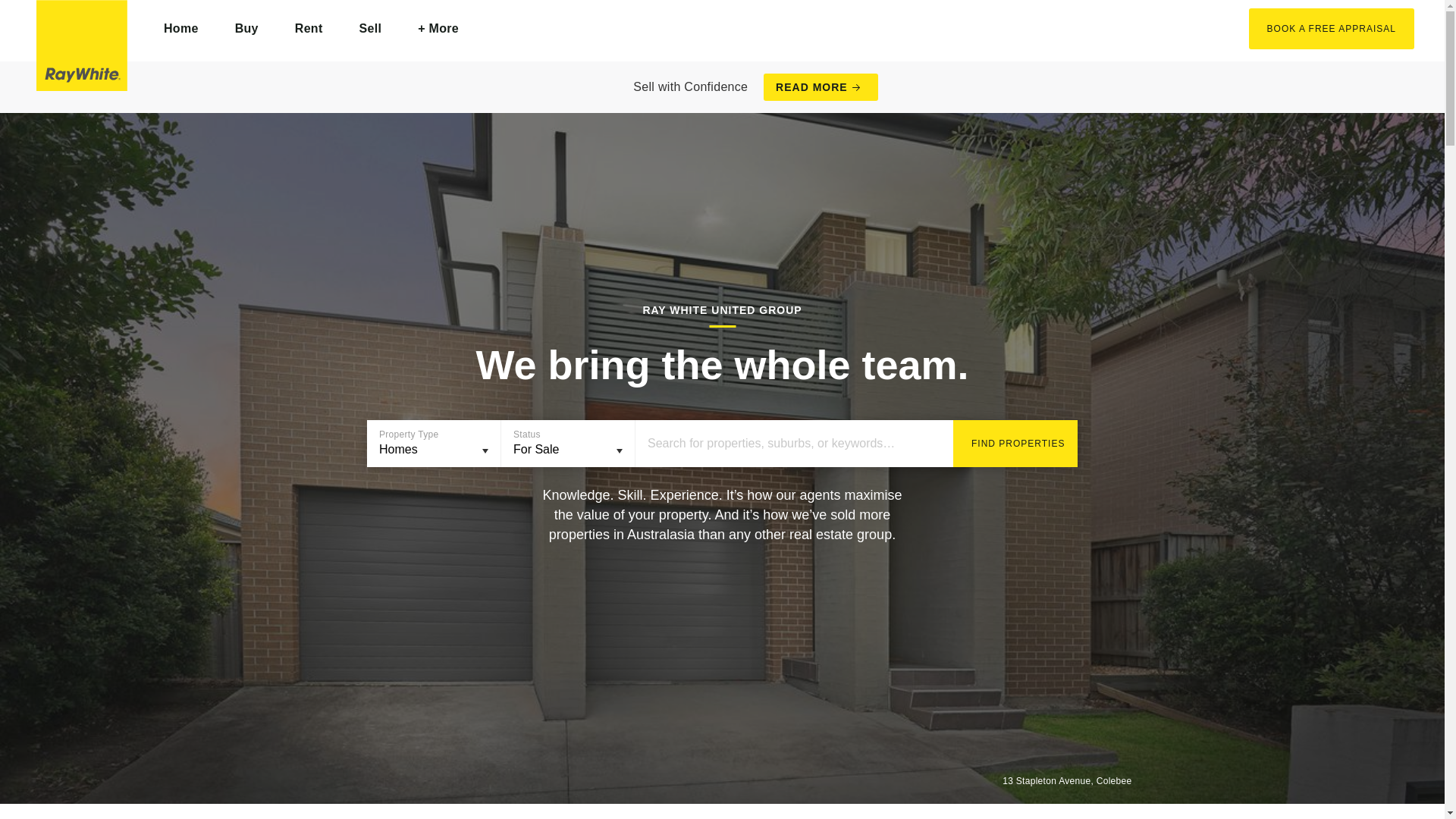website screenshot of https://raywhitearndellpark.com/