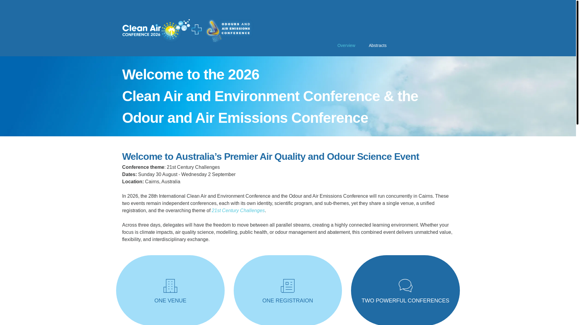 website screenshot of https://odourconference.au/