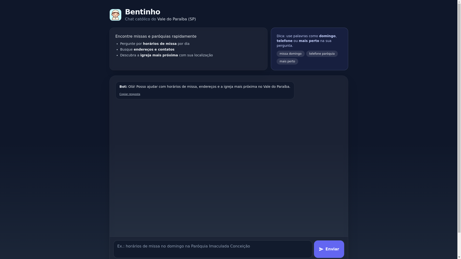 website screenshot of https://bentinho-app.pages.dev/