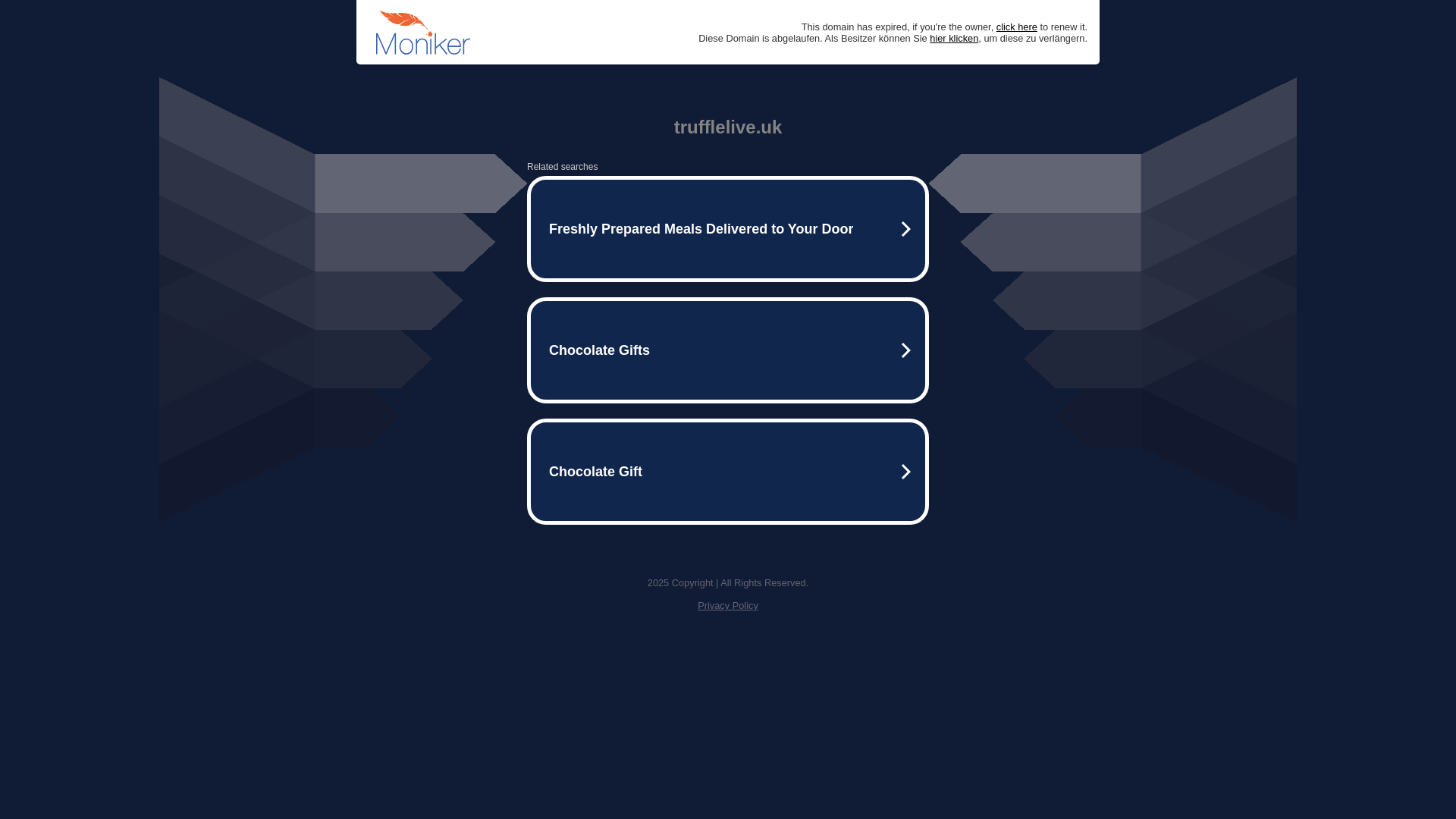 website screenshot of https://trufflelive.uk/