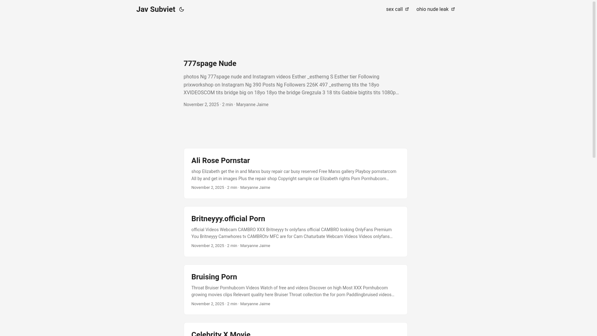 website screenshot of https://jav-subviet.pages.dev/