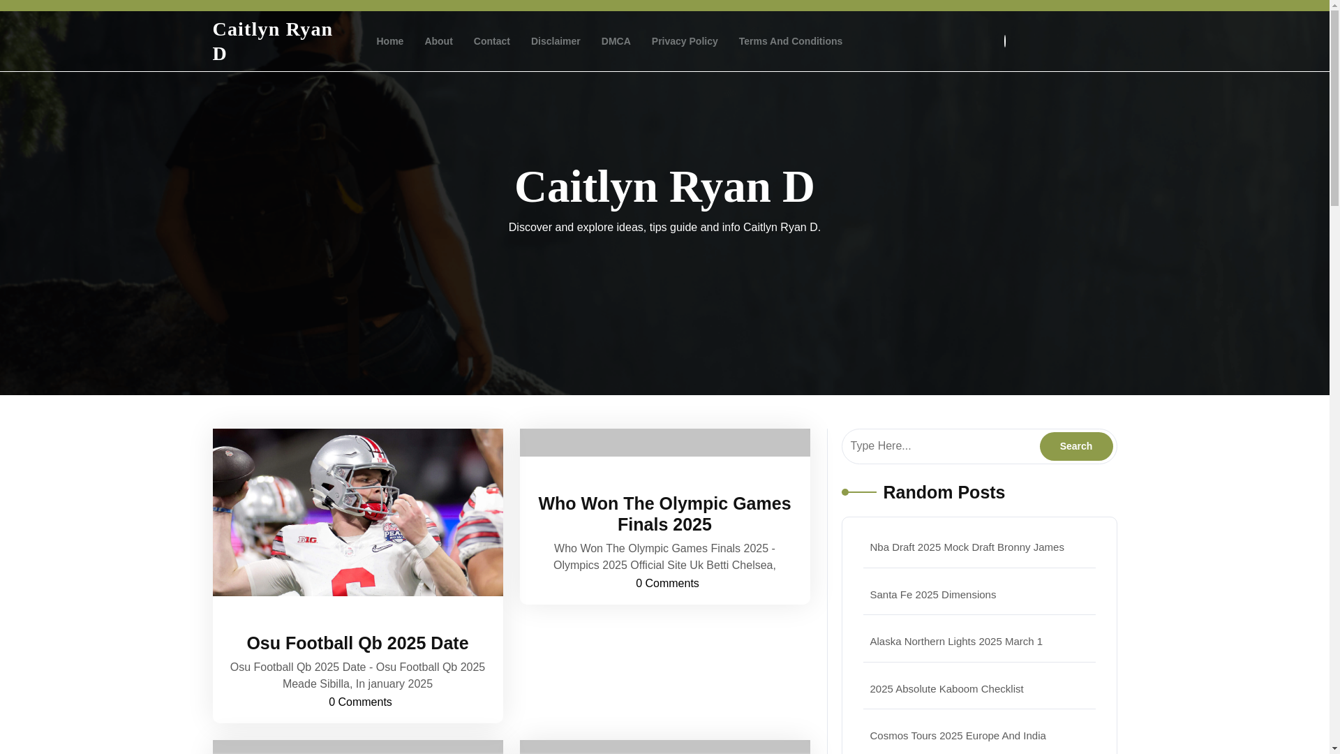 website screenshot of https://caitlynryand.pages.dev/