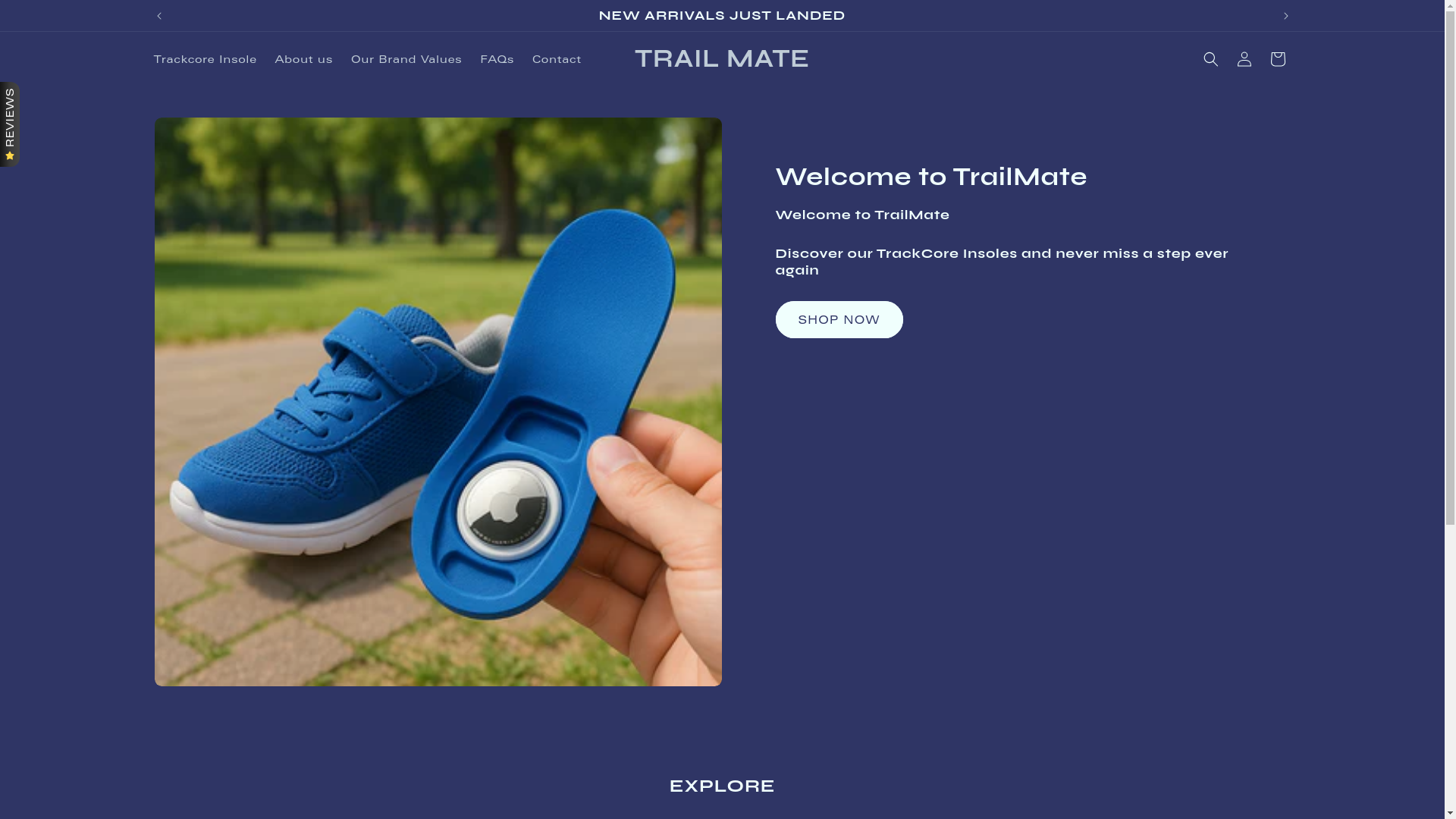 website screenshot of https://trailmateshop.com/