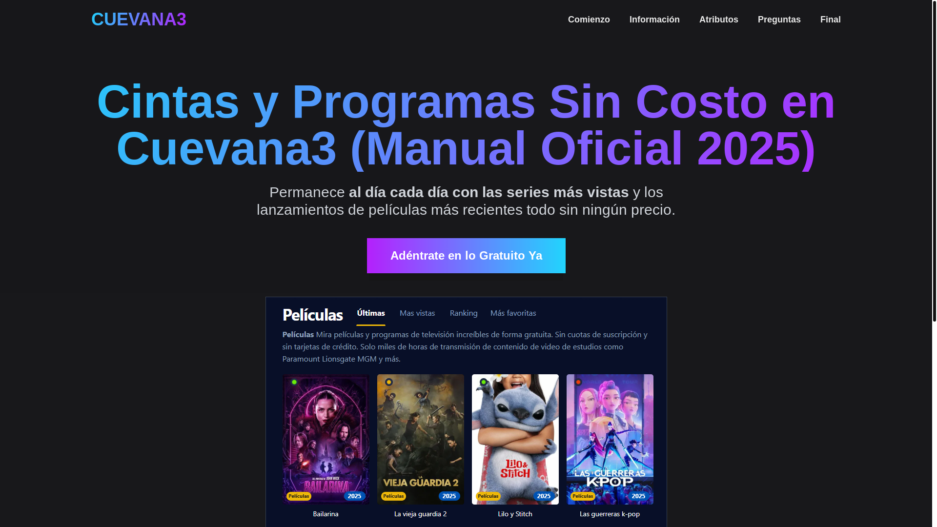 website screenshot of https://cuevana3-su99.pages.dev/