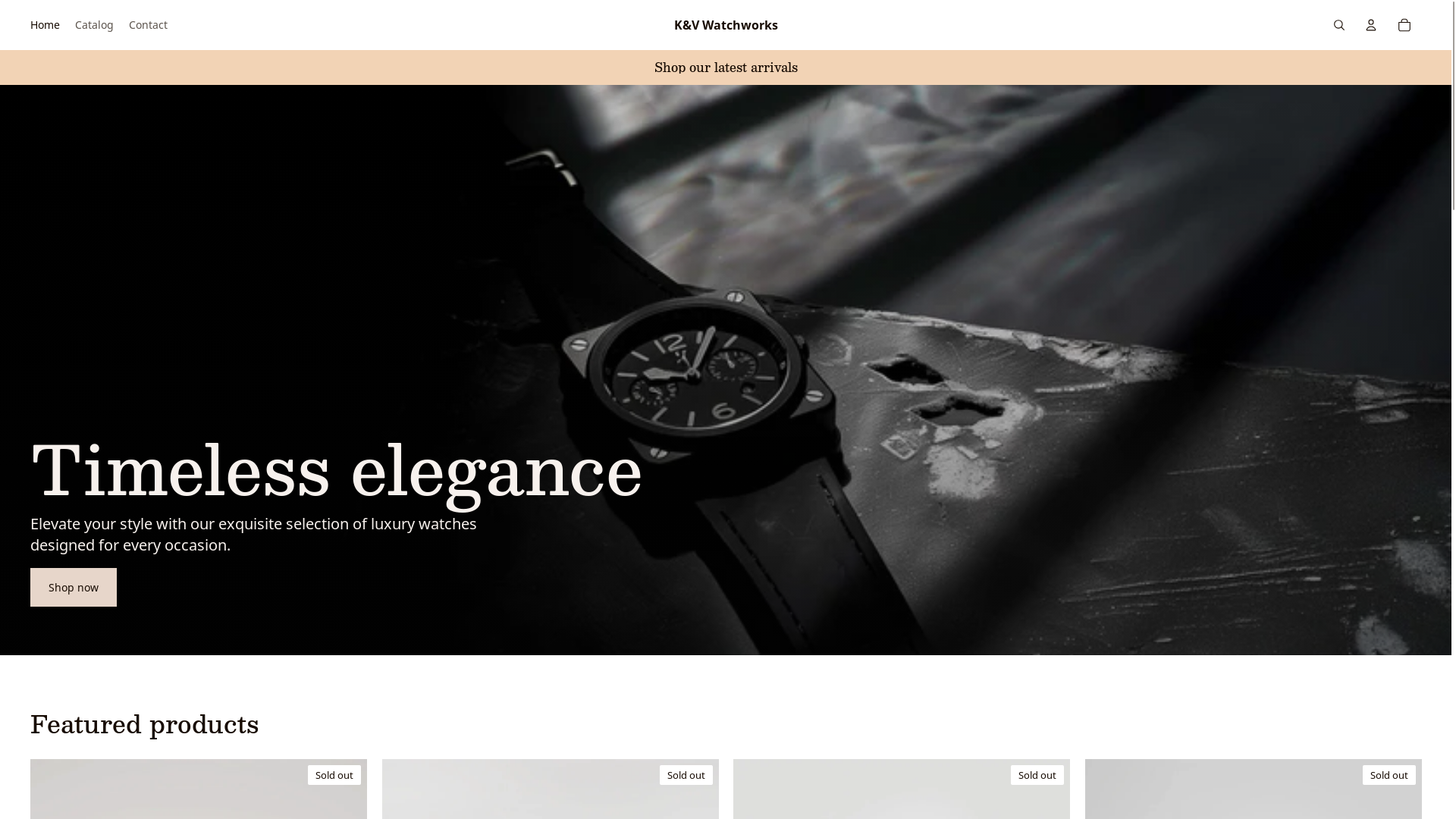 website screenshot of https://kvwatchworks.com/