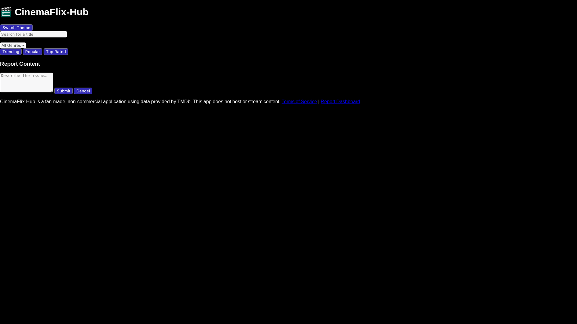 website screenshot of https://cinemaflix-hub.pages.dev/