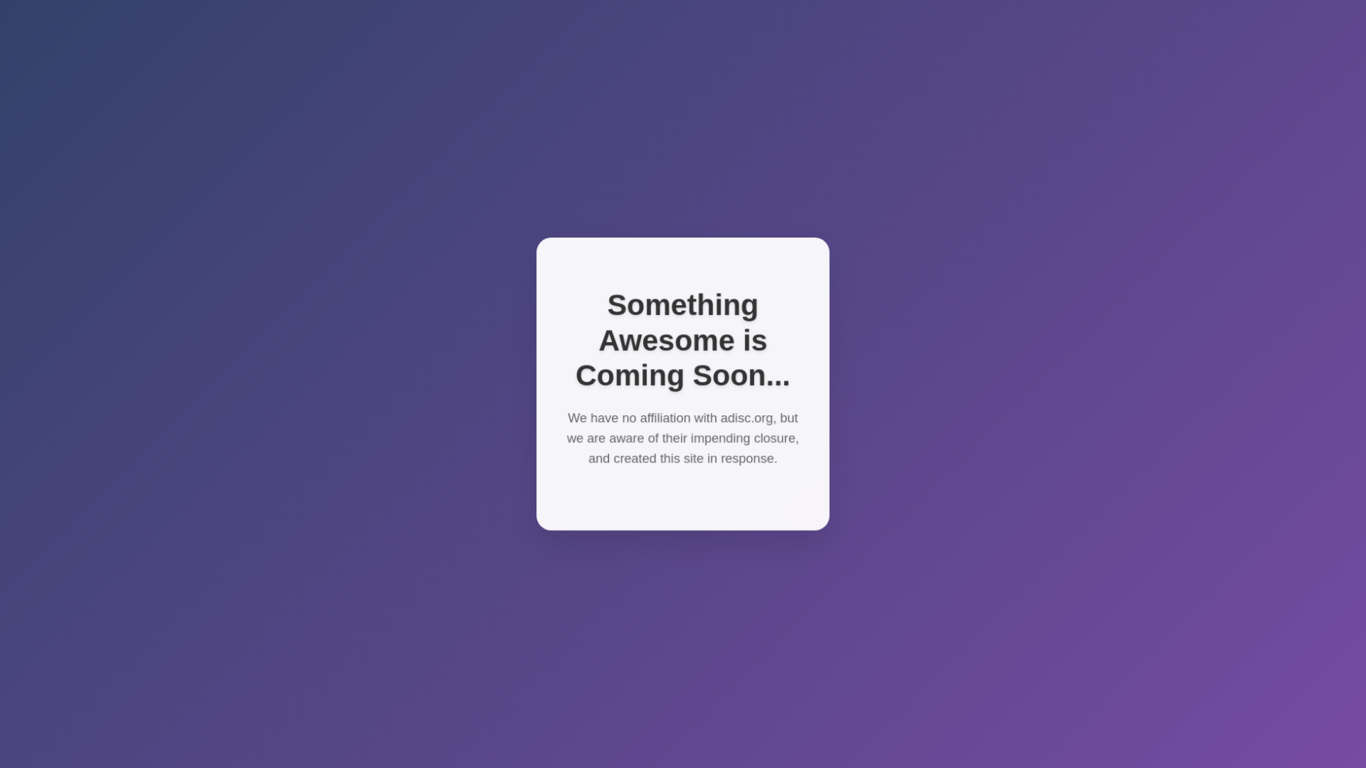 website screenshot of https://adisc-social-landing.pages.dev/