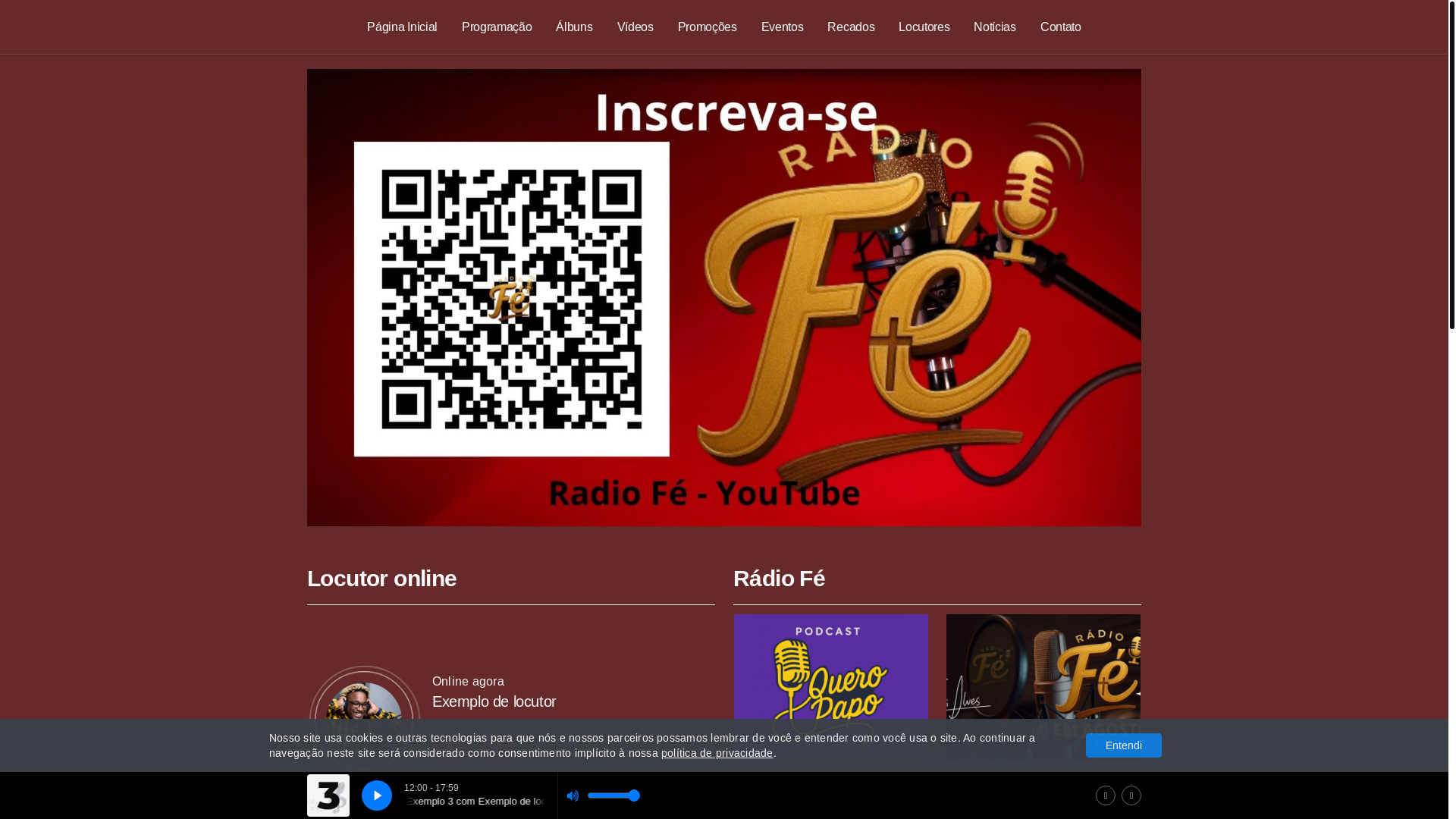 website screenshot of https://radiofeitapeva.com/