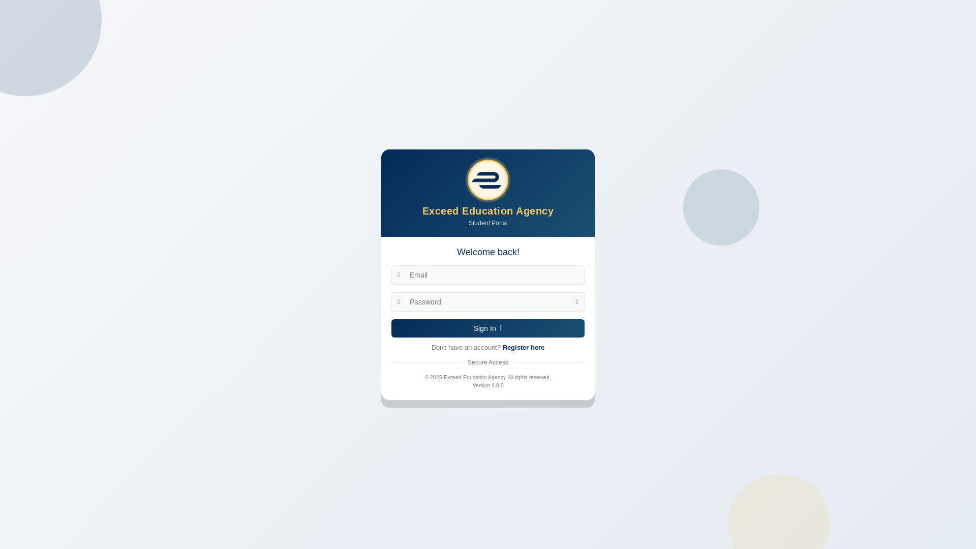 website screenshot of https://exceed-student-portal.pages.dev/
