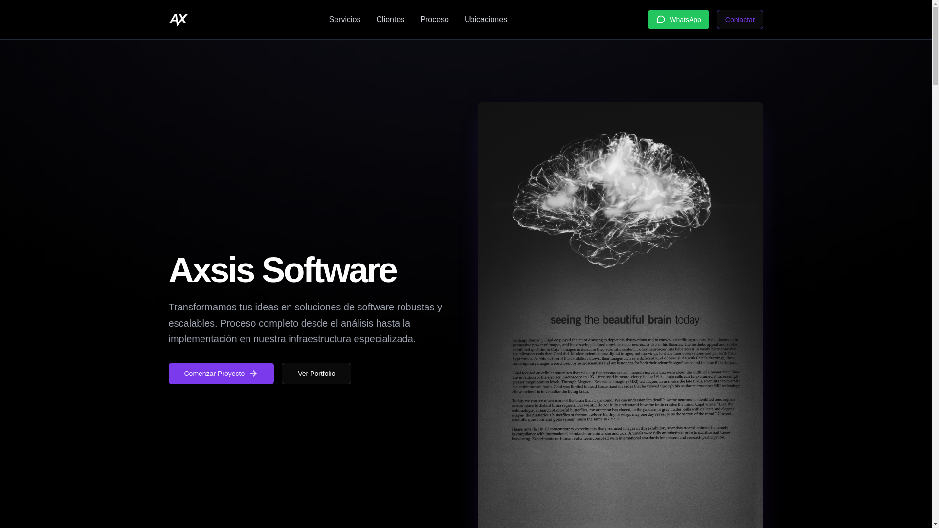 website screenshot of https://axsis-website-2025.pages.dev/