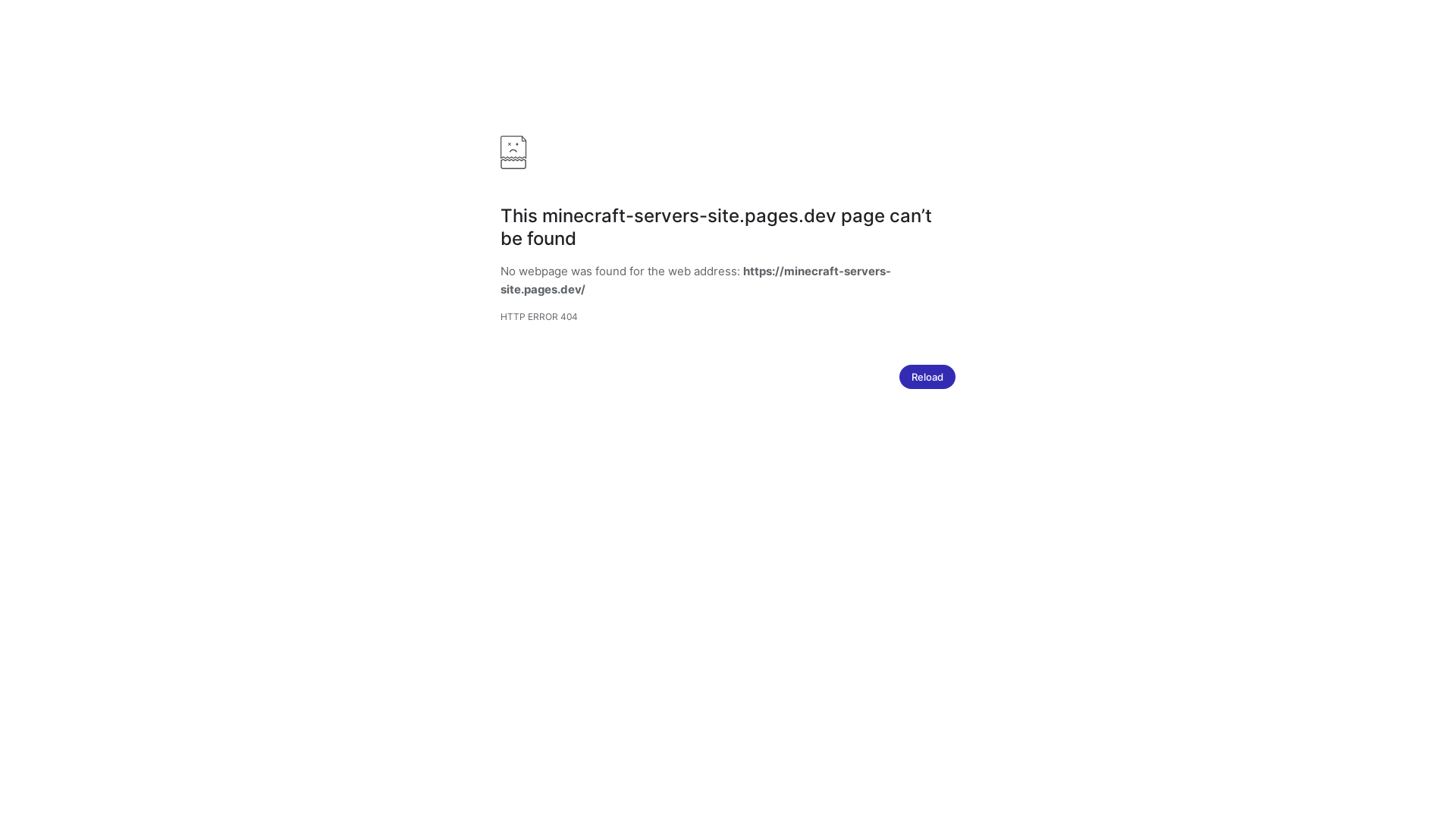 website screenshot of https://minecraft-servers-site.pages.dev/
