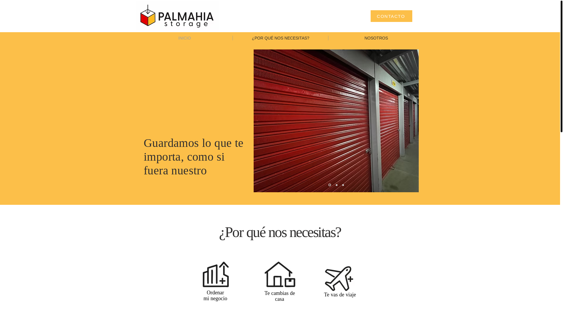 website screenshot of https://palmahia-storage.com/
