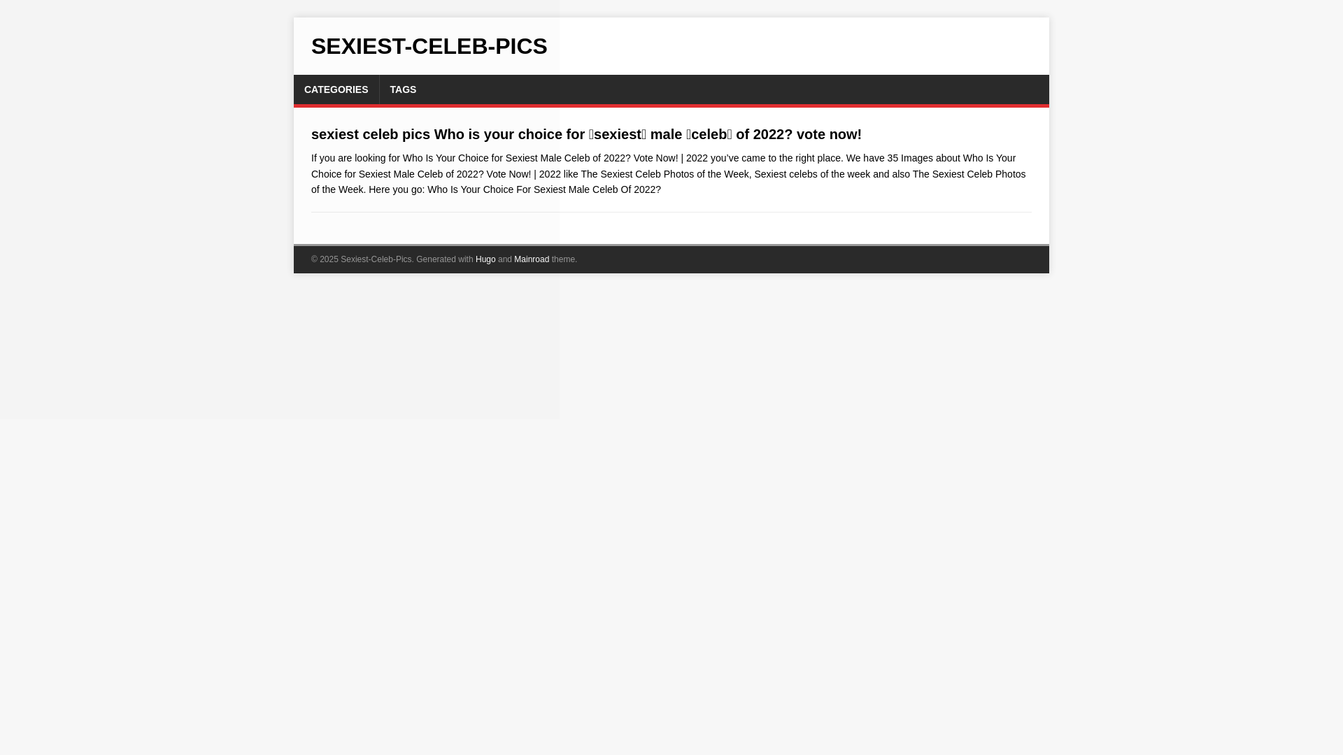 website screenshot of https://sexiest-celeb-pics.pages.dev/
