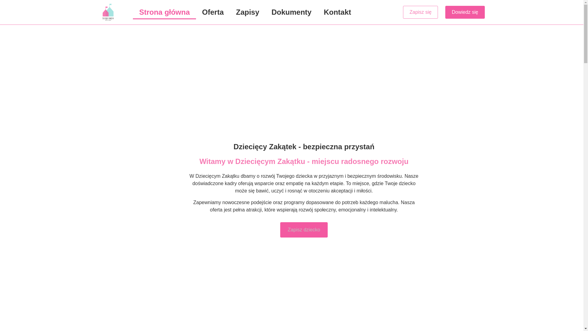 website screenshot of https://xn--dziecicyzaktek-lwb82a.com.pl/