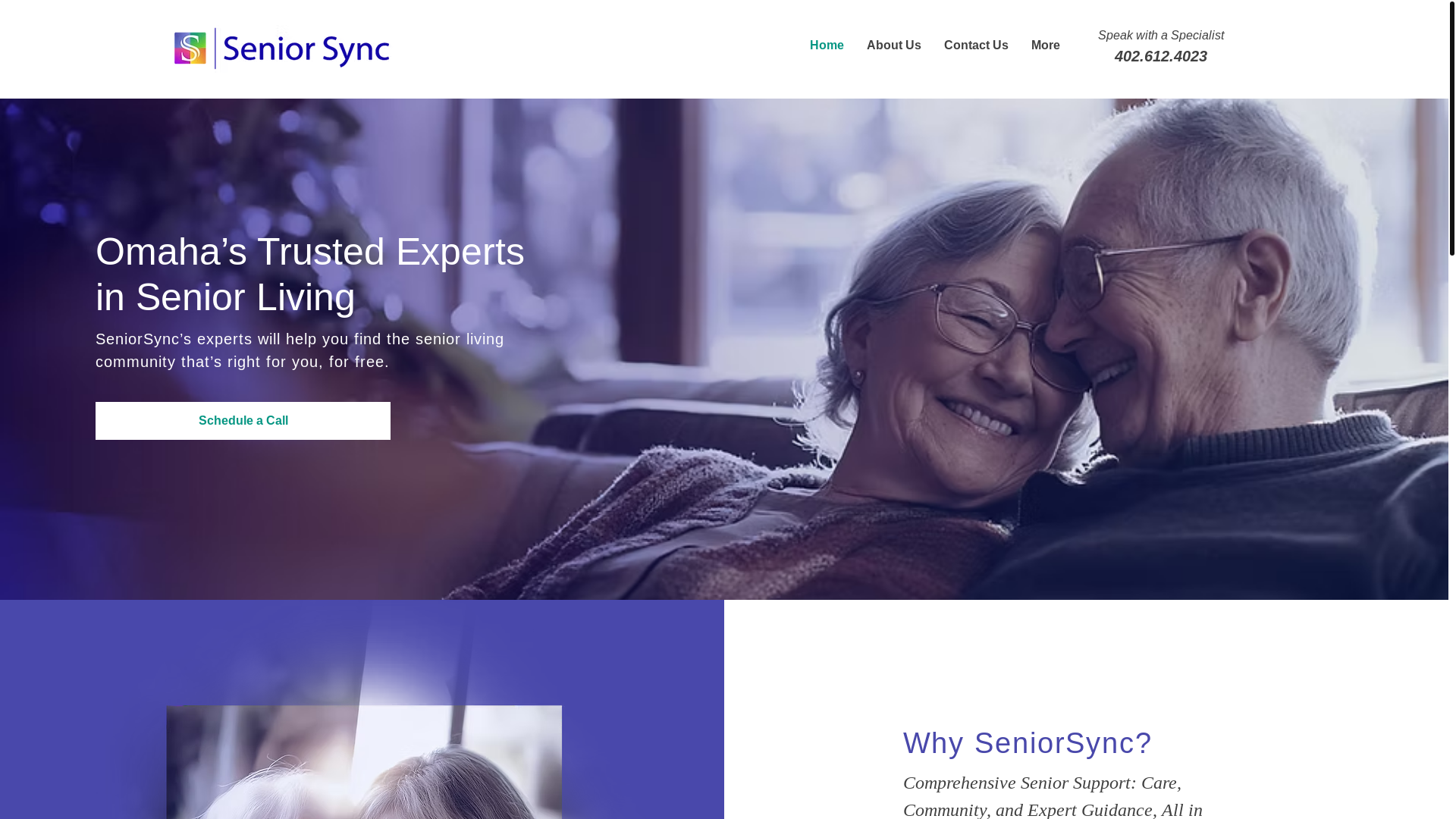 website screenshot of https://omahacareadvisors.com/