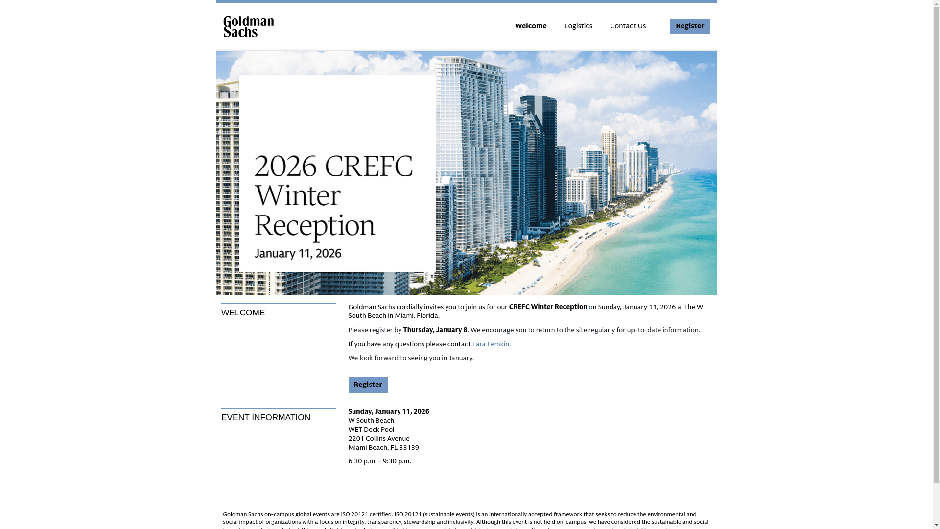 website screenshot of https://gsevents.cventevents.com/crefcwr2026