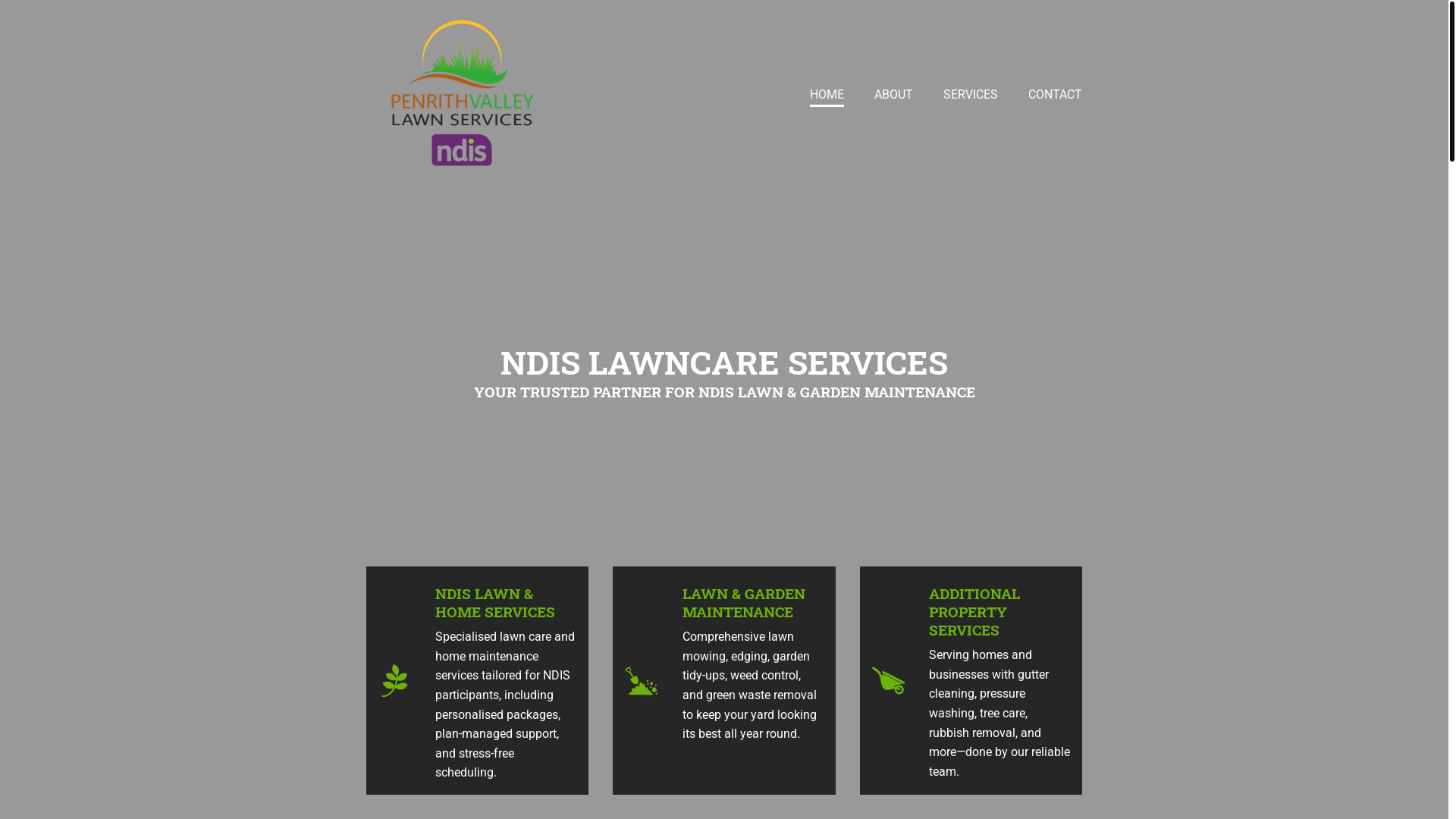 website screenshot of https://pvlawnservices.com/