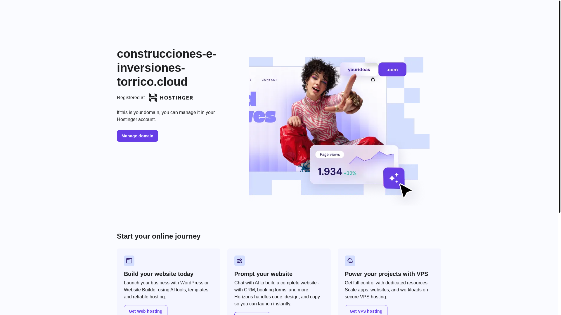 website screenshot of https://construcciones-e-inversiones-torrico.cloud/