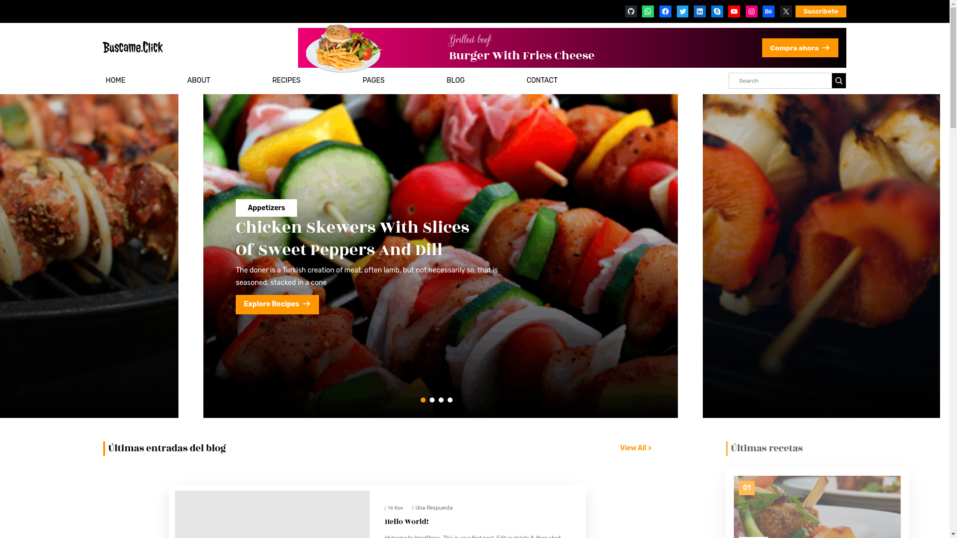 website screenshot of https://buscame.click/