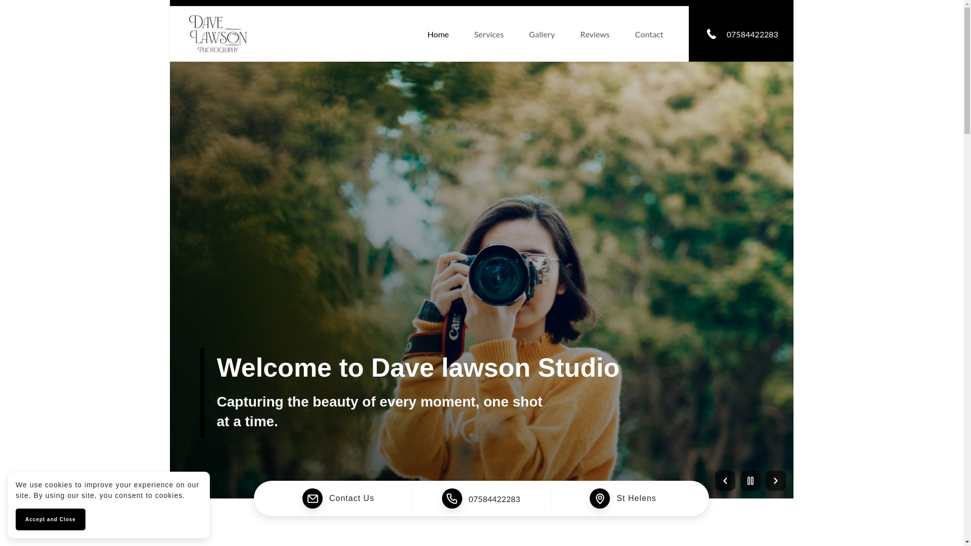 website screenshot of https://davelawsonstudio.co.uk/