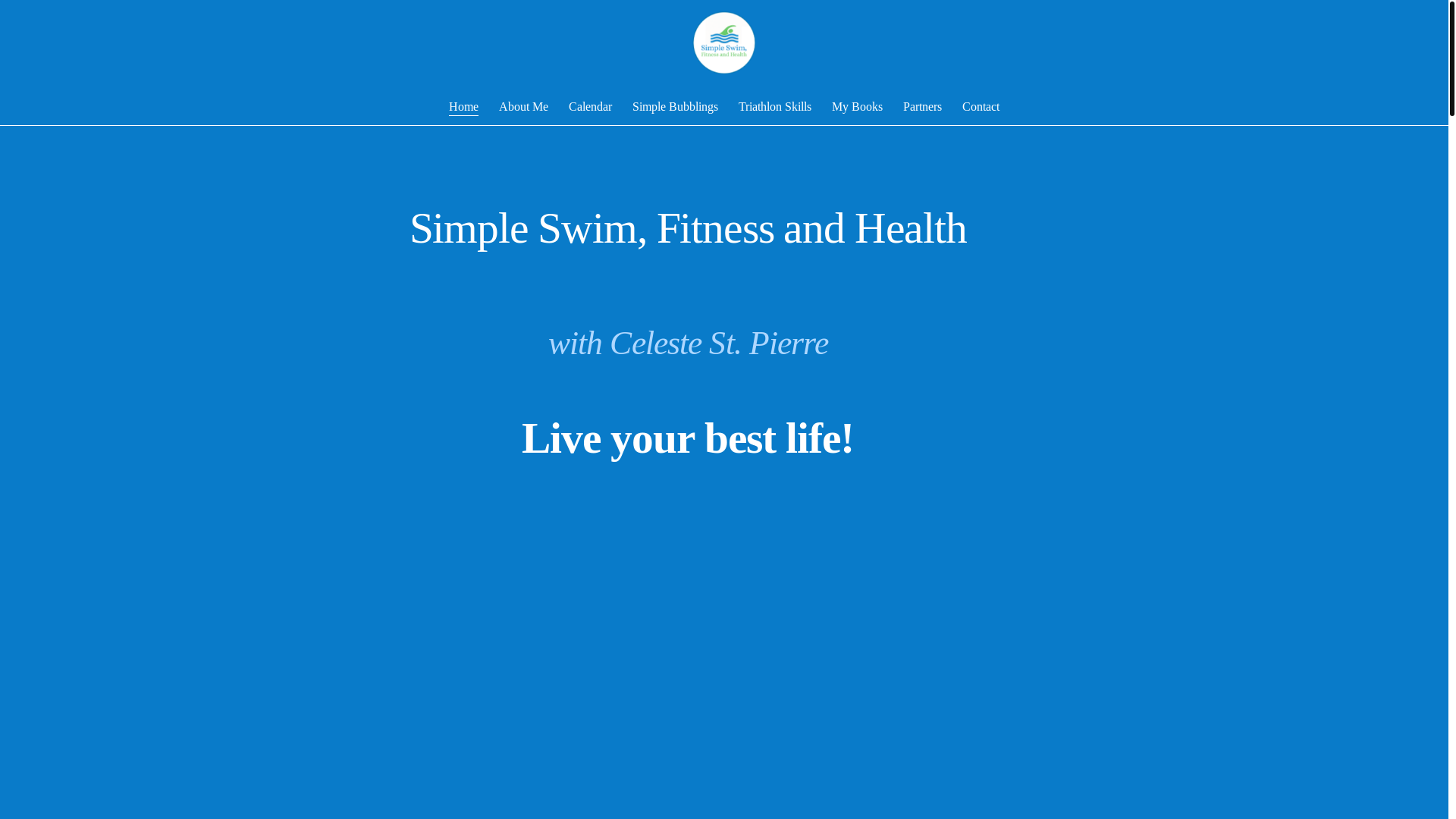 website screenshot of https://simpleswimfitnessandhealth.com/