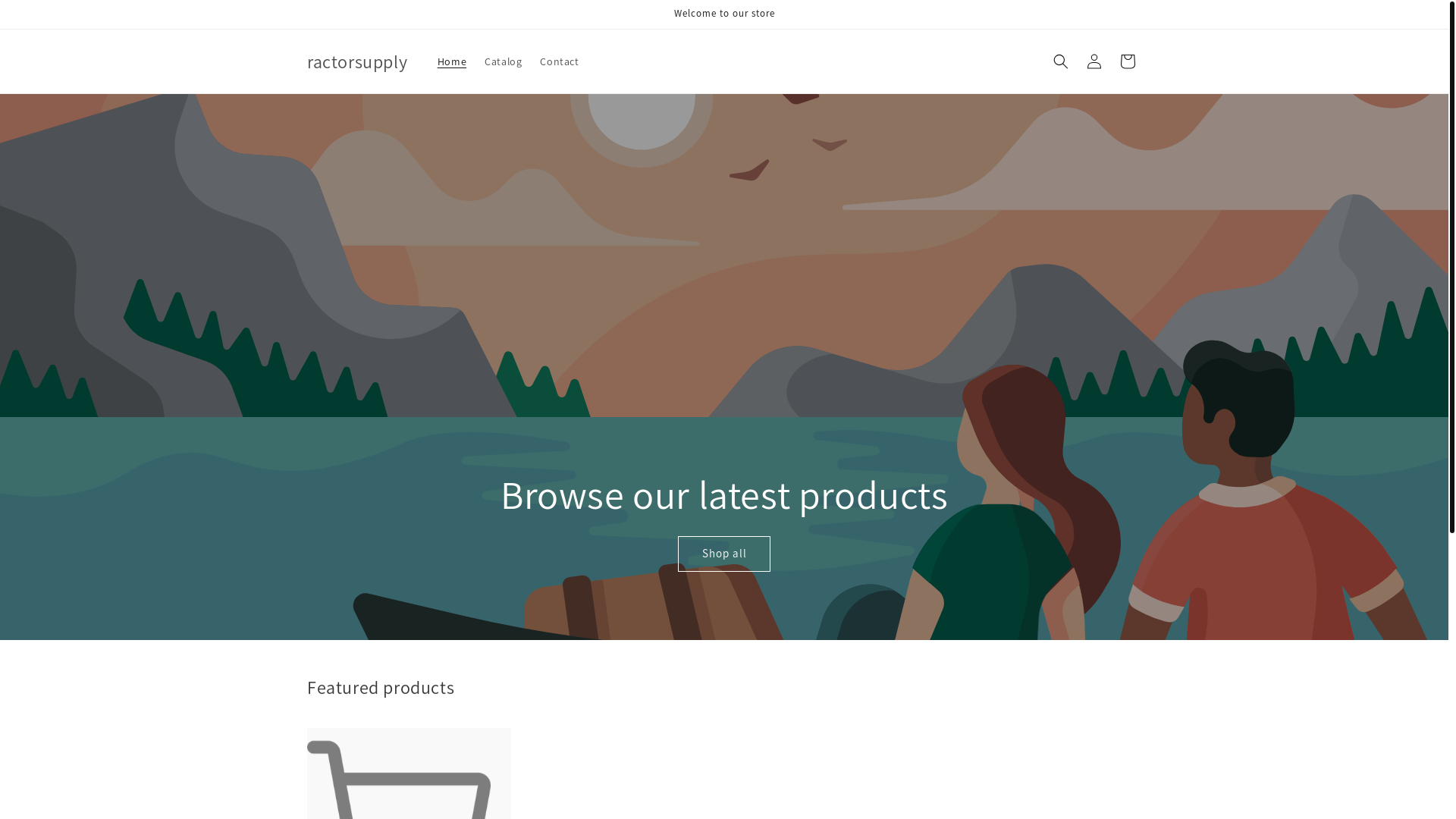 website screenshot of https://ractorsuupply.store/