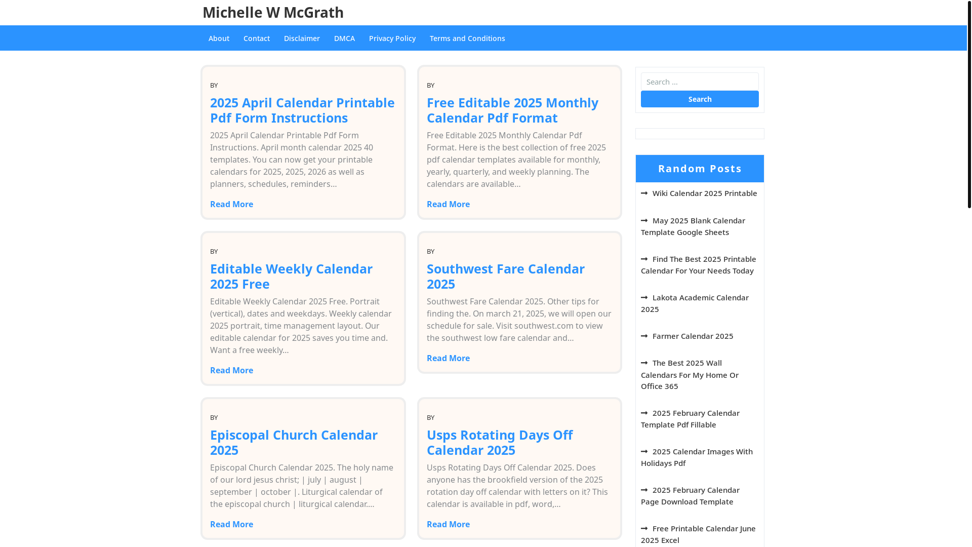 website screenshot of https://michellewmcgrathr.pages.dev/