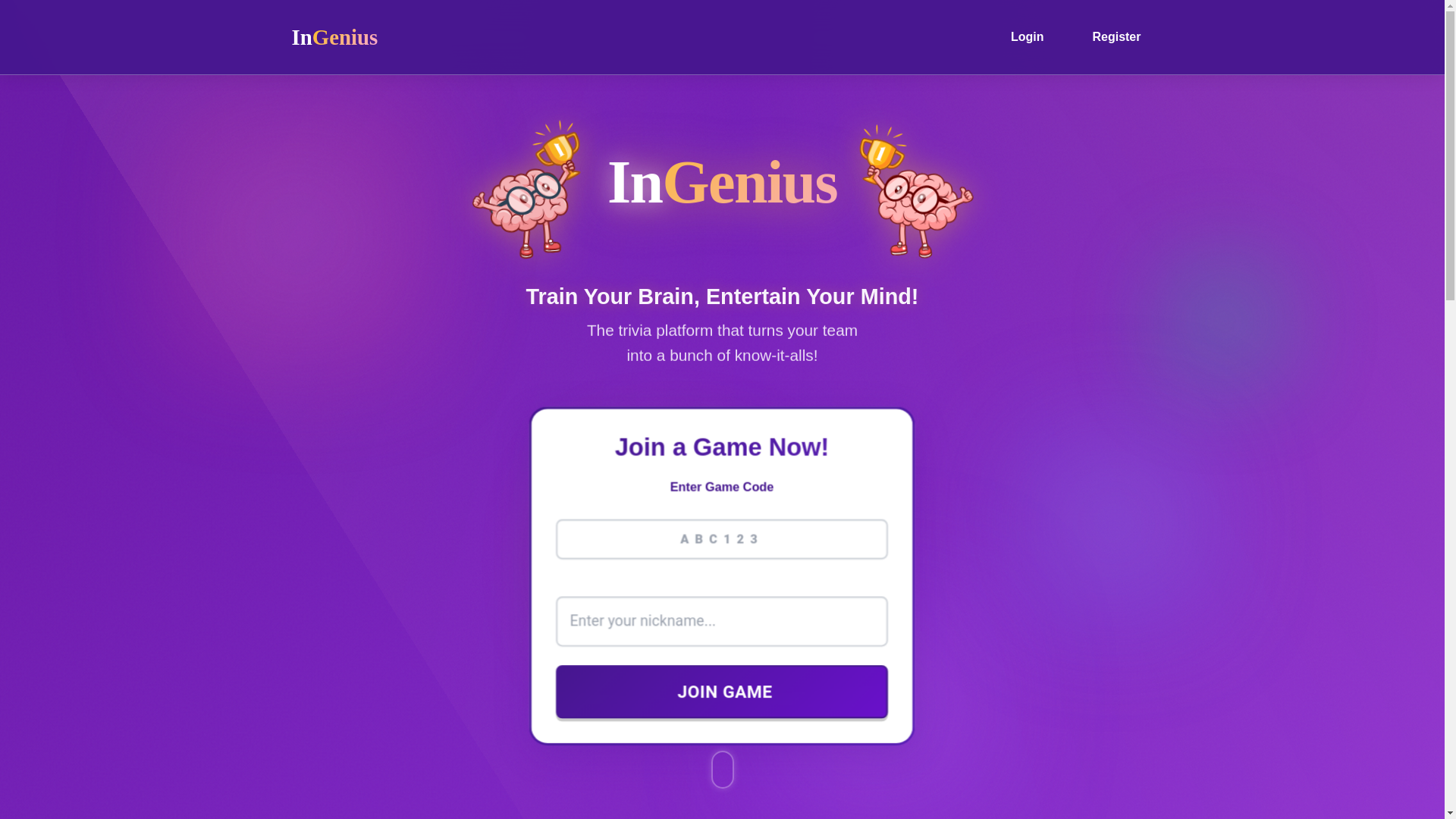 website screenshot of https://playingenius.com/