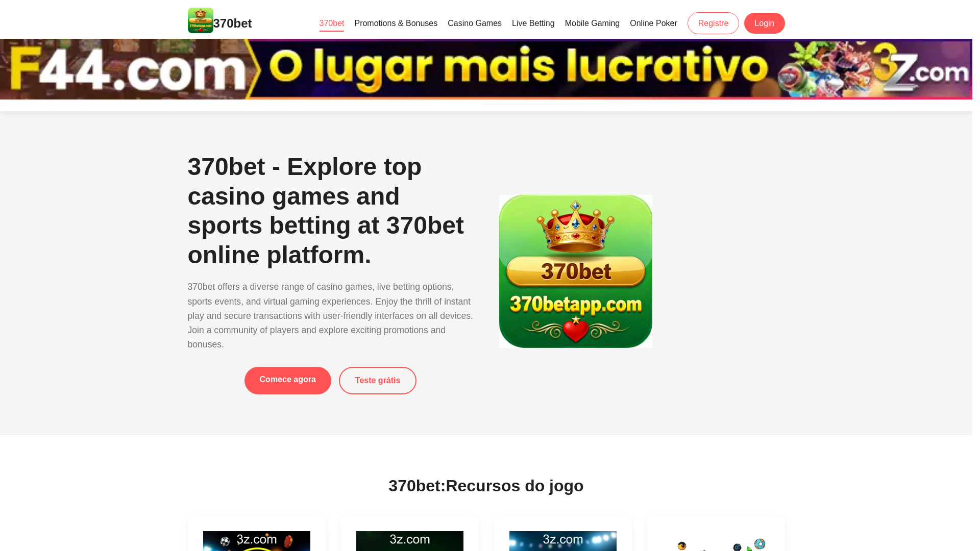 website screenshot of https://370betapp.com/