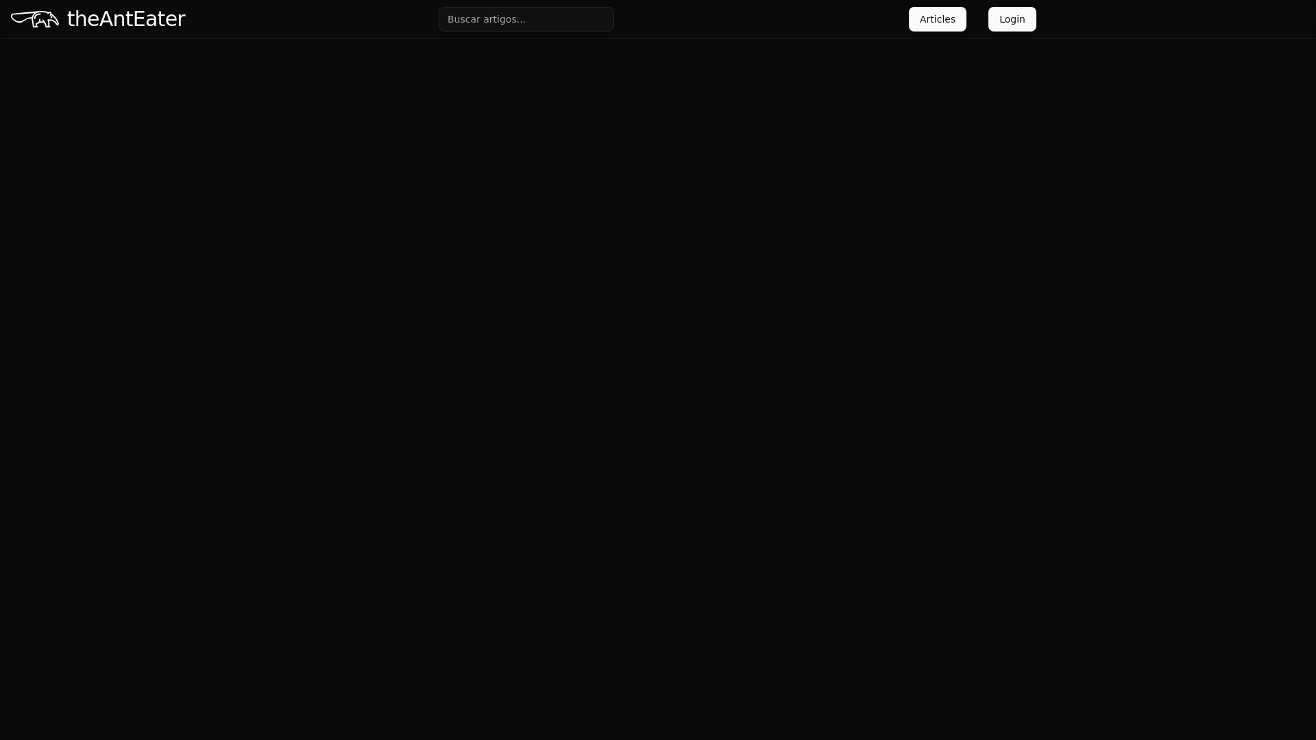 website screenshot of https://theanteater.pages.dev/