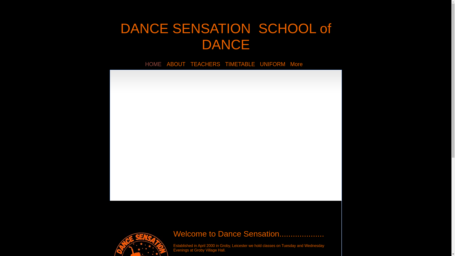 website screenshot of https://dancesensationschoolofdance.co.uk/