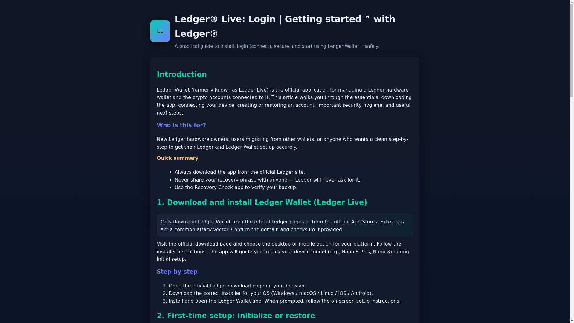 website screenshot of https://ledgr-live--wallet.pages.dev/
