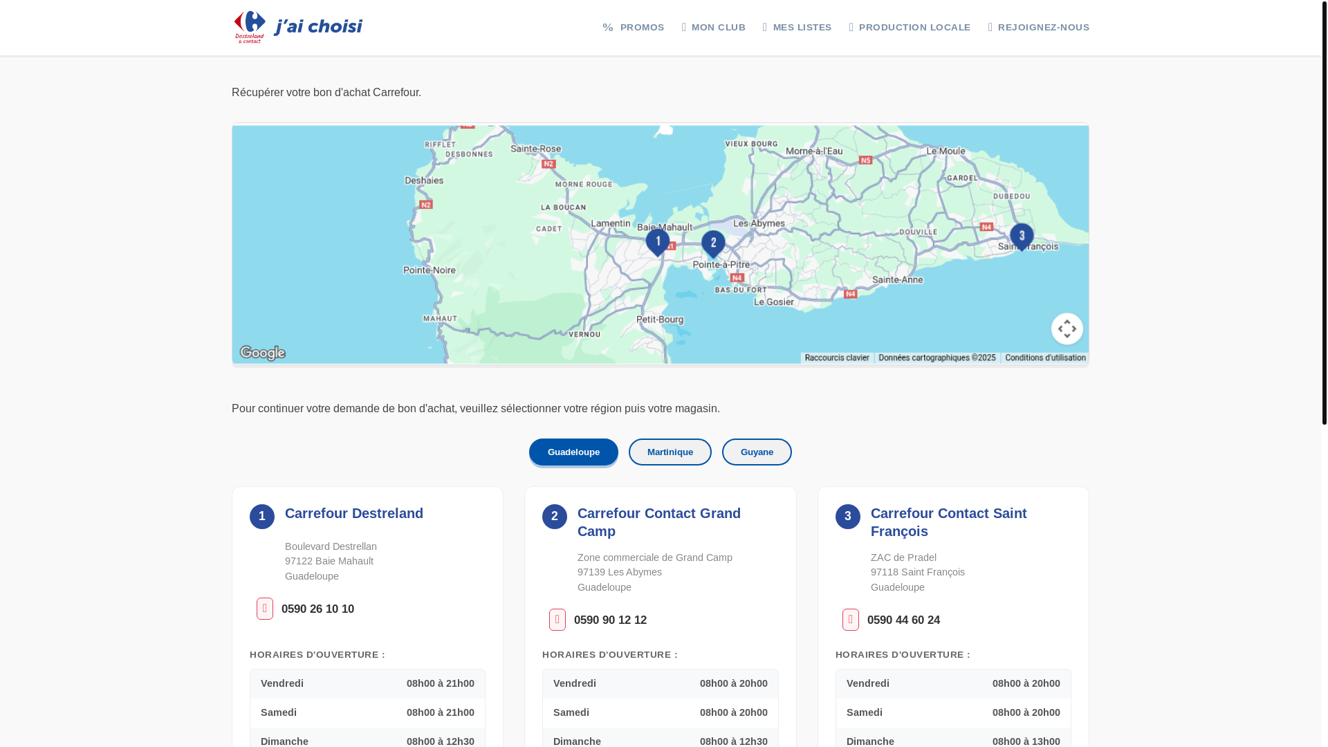 website screenshot of https://carrefour-promo-contact.info/